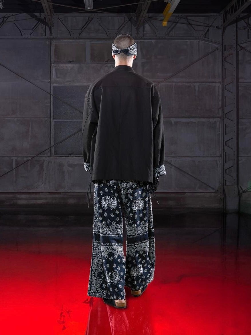【26SS】バンダナ パンツ / BANDANA TROUSERS / ブラック