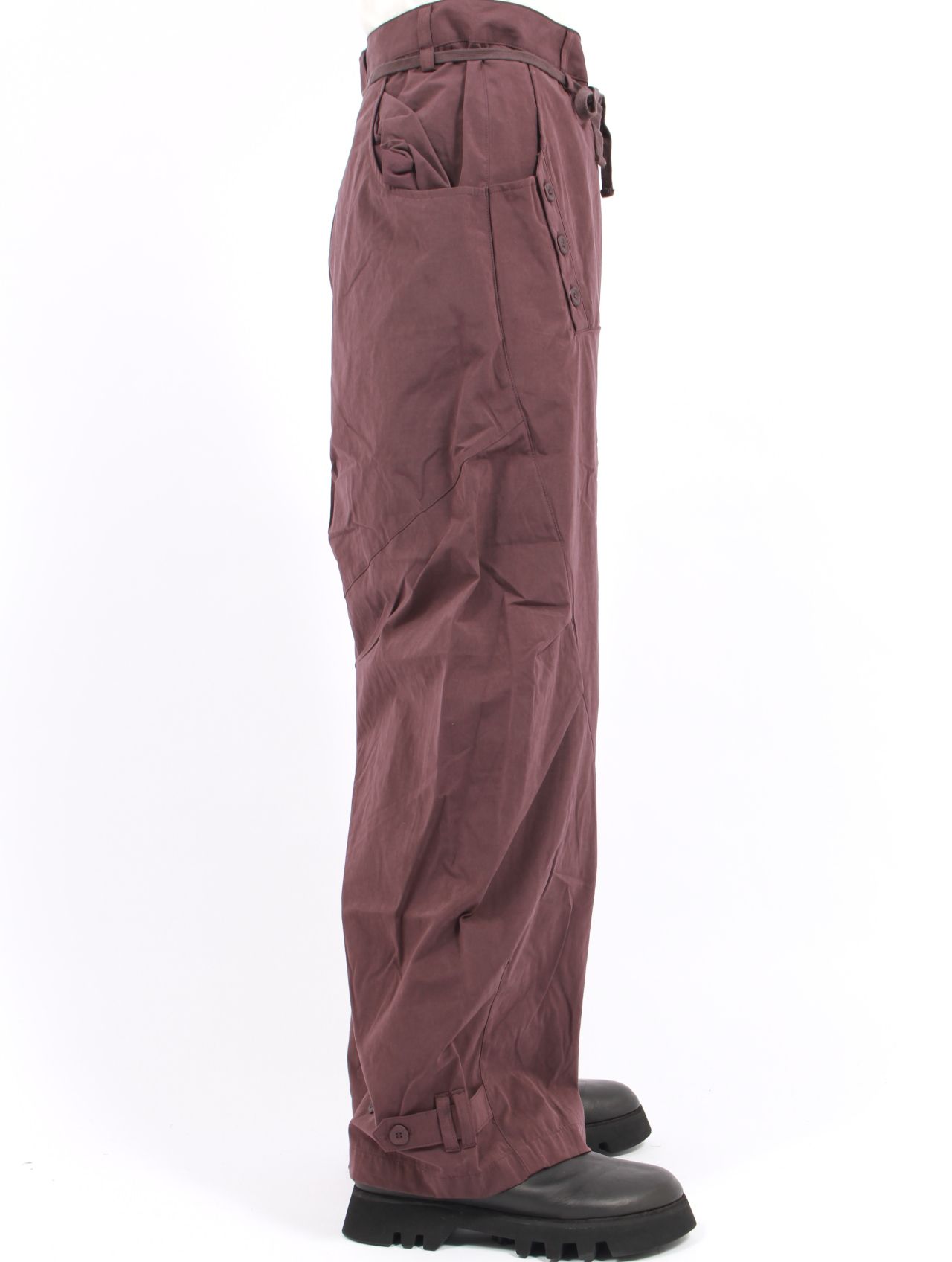 【25AW】タイ パンツ / TIE PANTS / ワイン