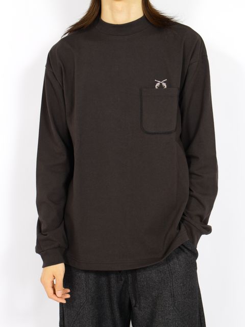 【26AW】 ポケット ロングスリーブ Tシャツ / POCKET L/S T / ブラック