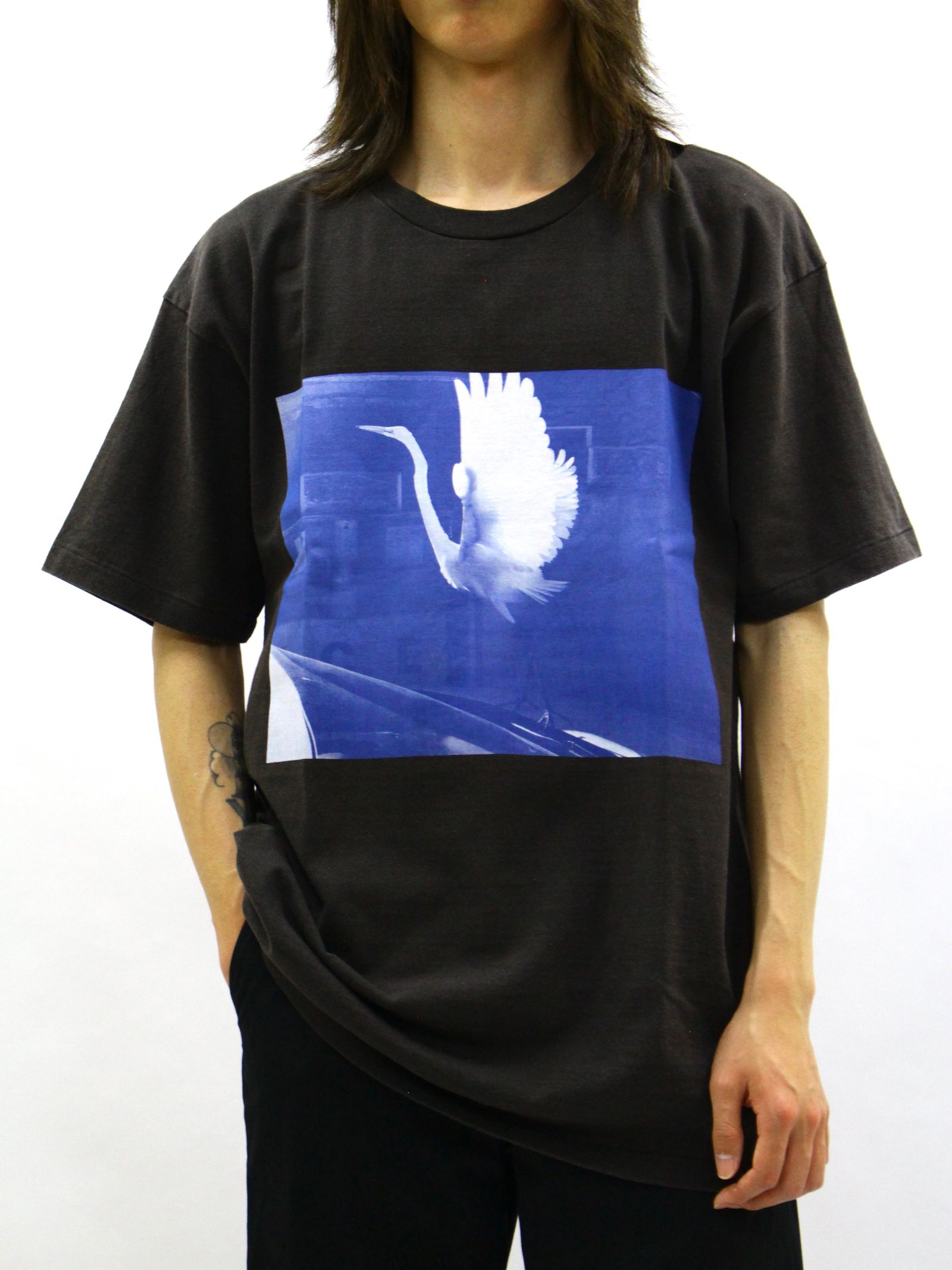 【26SS】ティム・バーバー フォトグラフ バード Tシャツ オニータ / Tim Barber Photograph BIRD T-SHIRT ONIETA / ブラック
