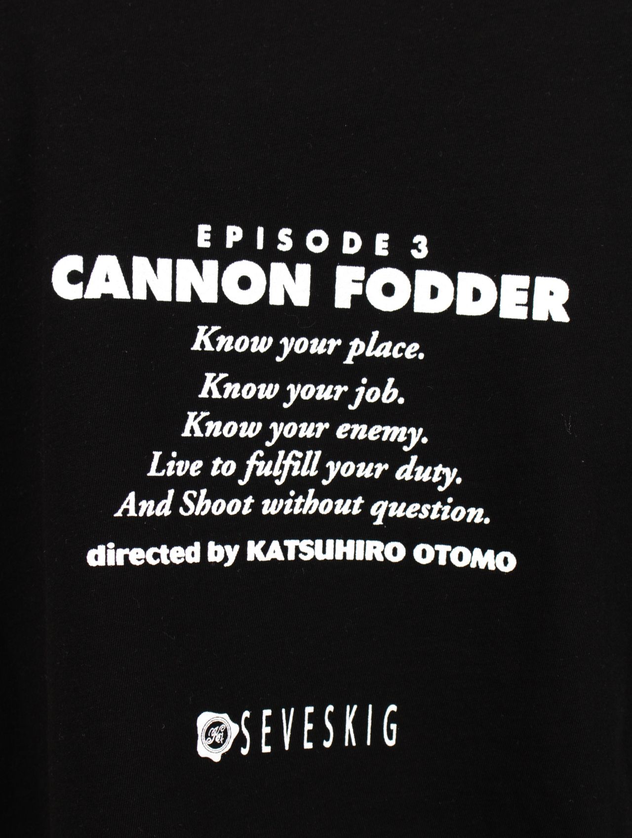 【26SS】メモリーズ" 大友克洋 "大砲の街" Tシャツ/ MEMORIES "CANNON FODDER" S/SL Tee / ブラック