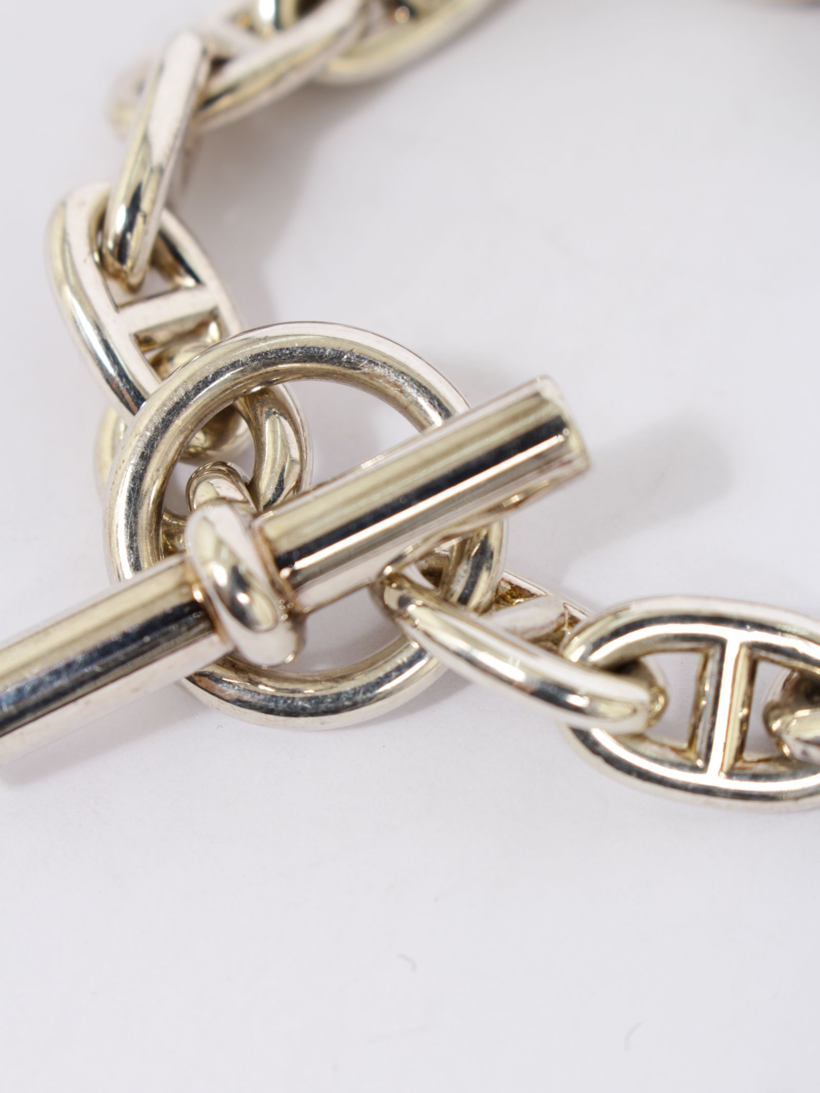 【HERMES VINTAGE】シェーヌダンクル MM 14コマ シルバー925 / CHAINE D'ANCRE MM / シルバー