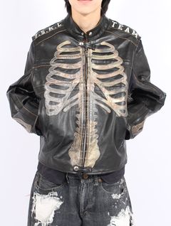 【25AW】ボーン デタッチャブル レーサー ライダース / DETACHABLE RACER RIDERS Ver, BONE / ブラック
