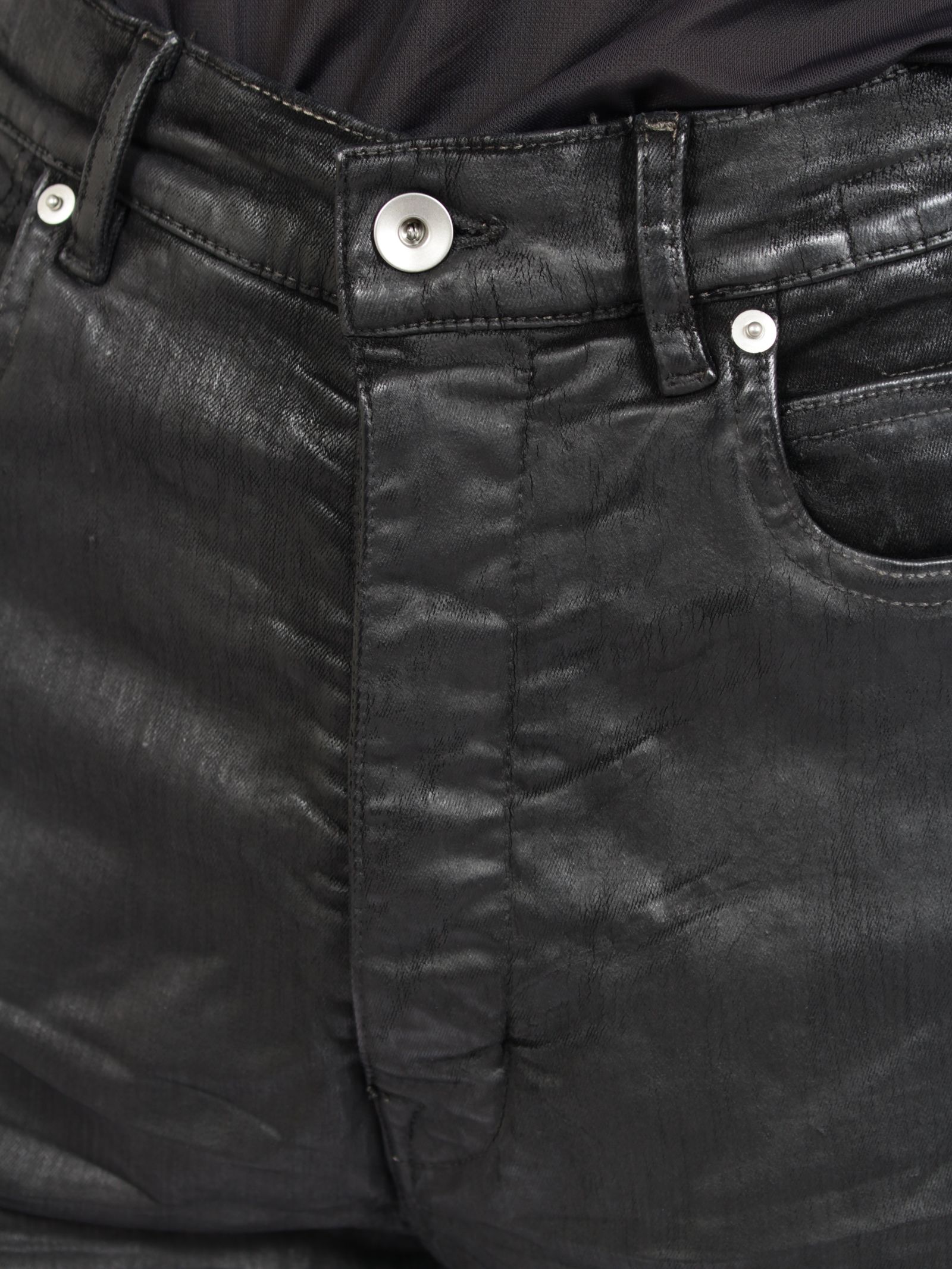 【26AW】ボラン ブーツカット コーティング加工 フレア デニム パンツ / BOLAN BOOTCUT / ブラック