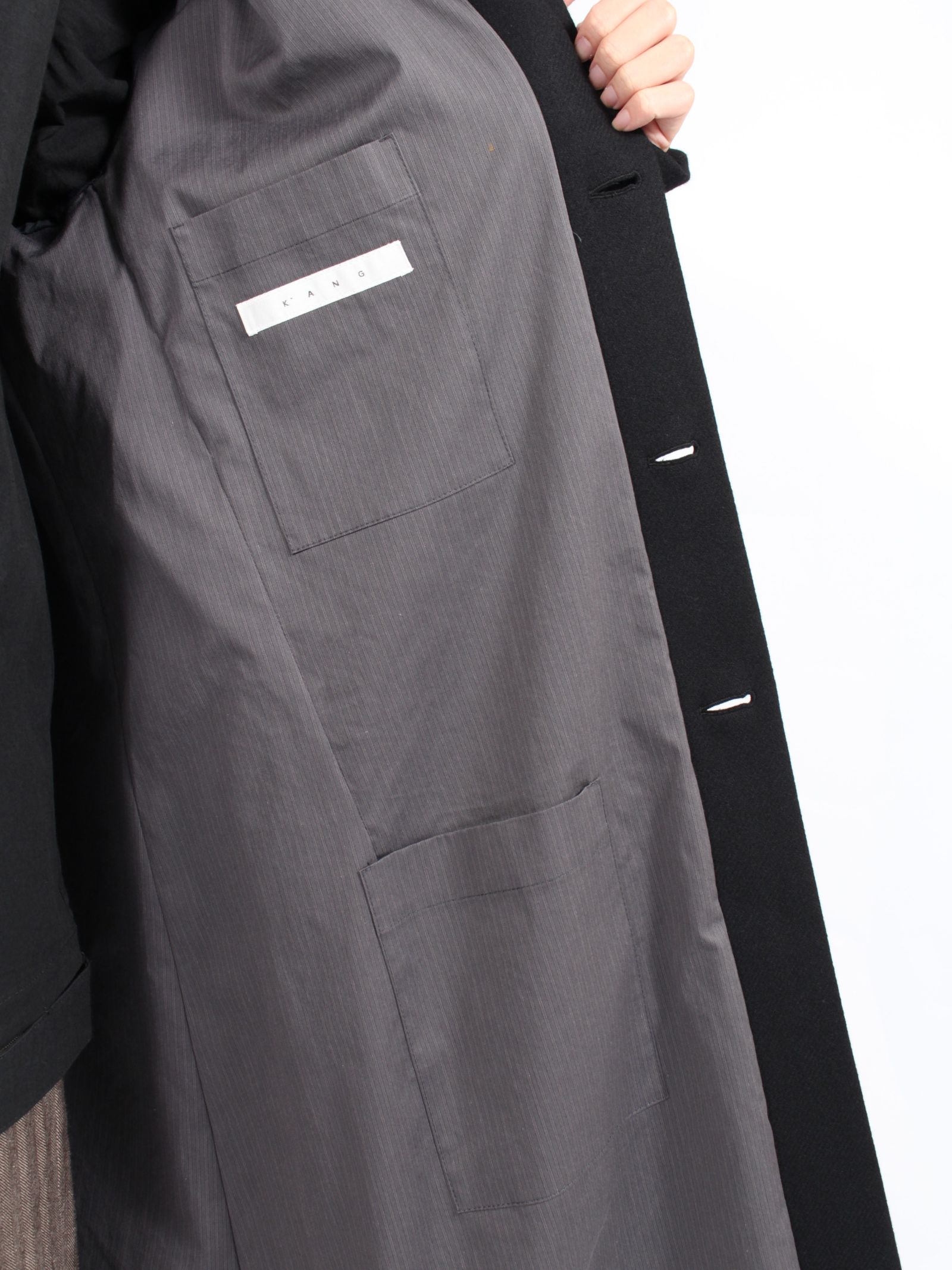 直営店買付【MooRER】COSTANZO-KN シングルブレストコート Acqua 直営店買付【MooRER】COSTANZO-KN シングルブレストコート Acqua