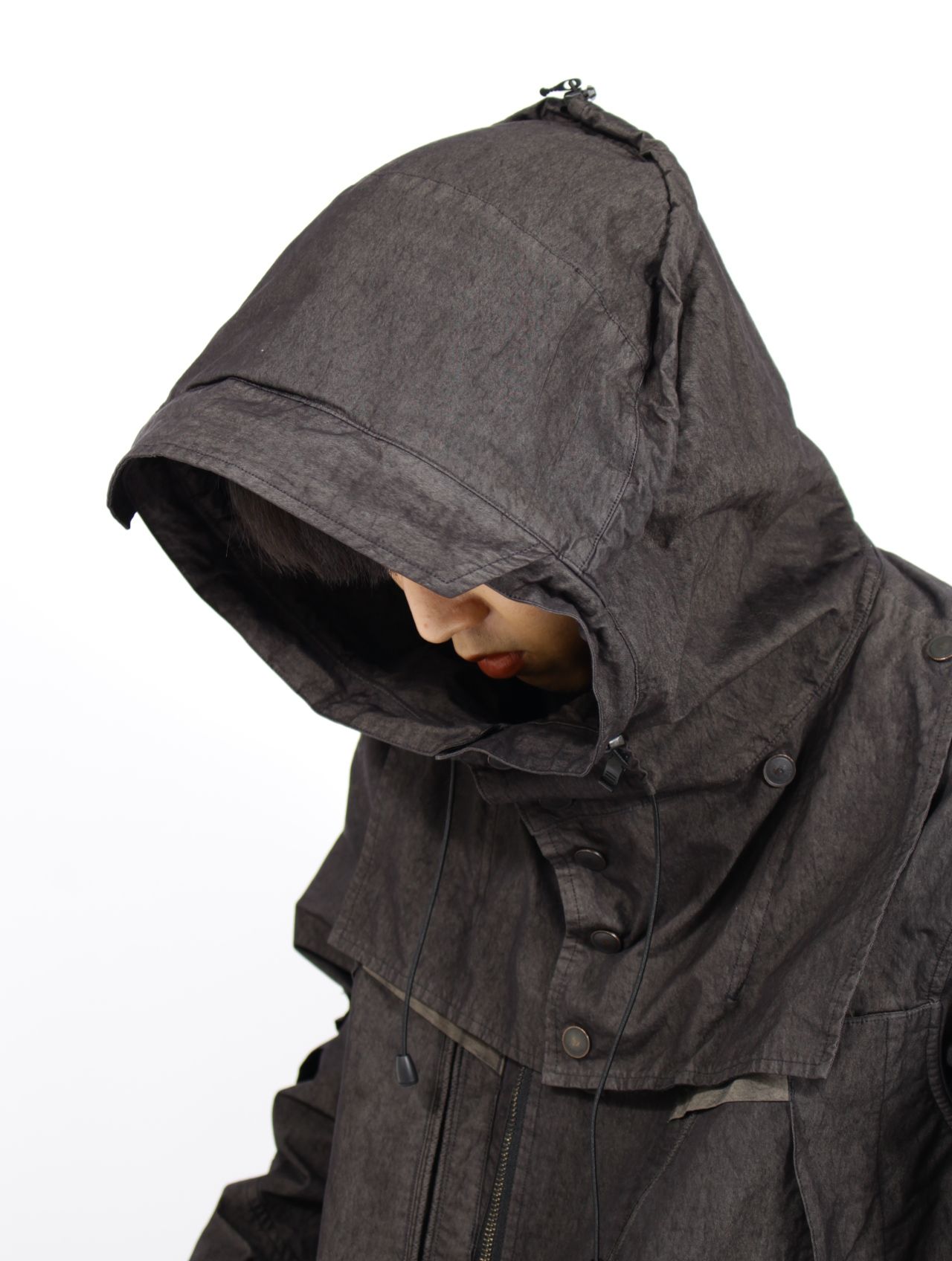 【25SS】ガーメント ダイド タクティカル ジャケット / GARMENT DYED TACTICAL JACKET.13 / アッシュブラック
