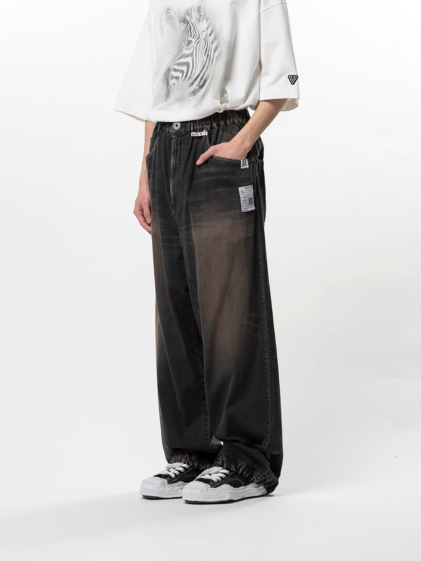 【26SS】ライトオンス ワイド デニム パンツ / LIGHT OZ WIDE DENIM / ブラック