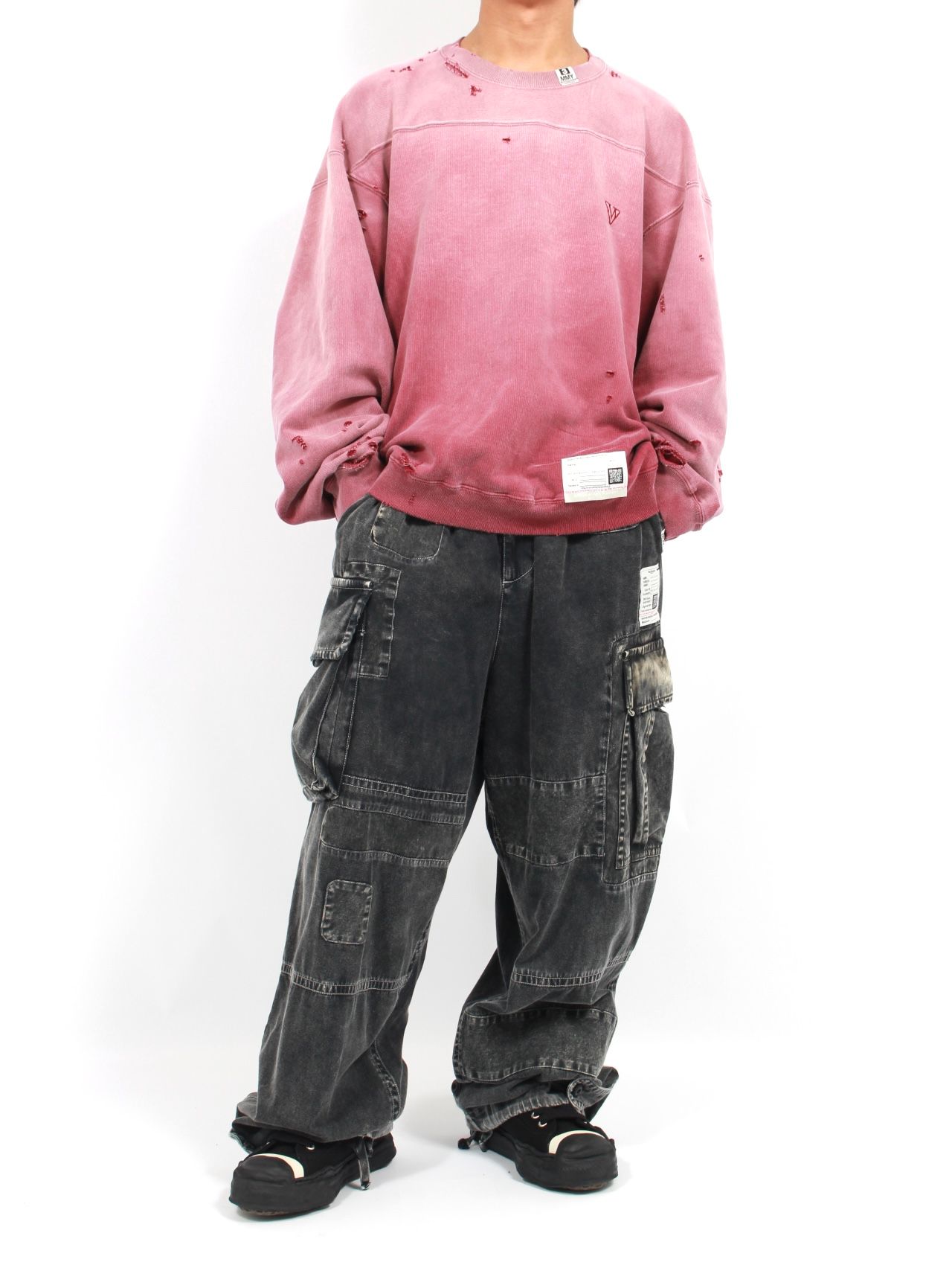 【25AW】 サン フェイディッド プルオーバー スウェット / SUN FADED PULLOVER / ボルドー