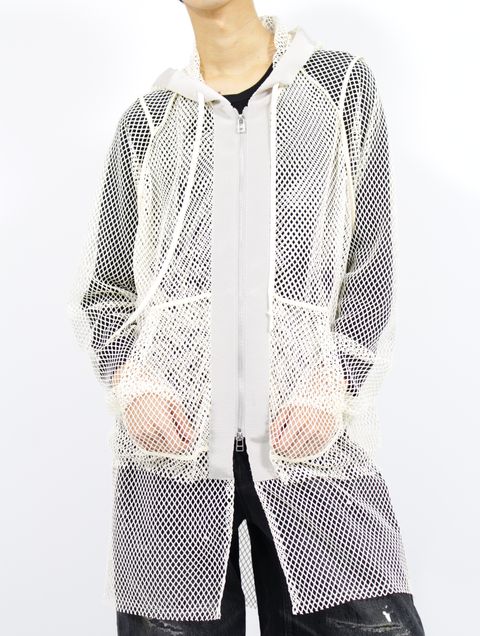 【25SS】メッシュ レイヤード パーカー / MESH LAYERED PARKA .13 / オフホワイト