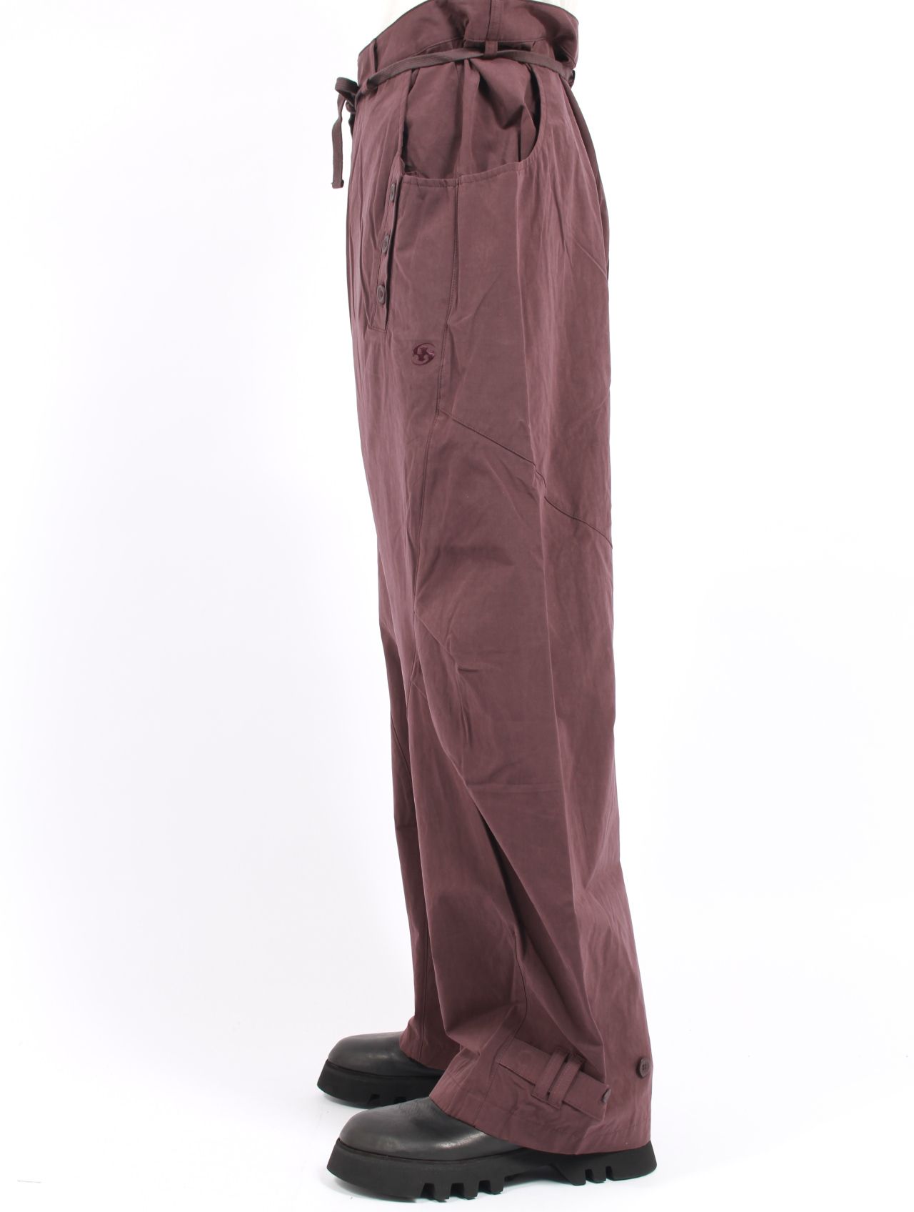 【25AW】タイ パンツ / TIE PANTS / ワイン