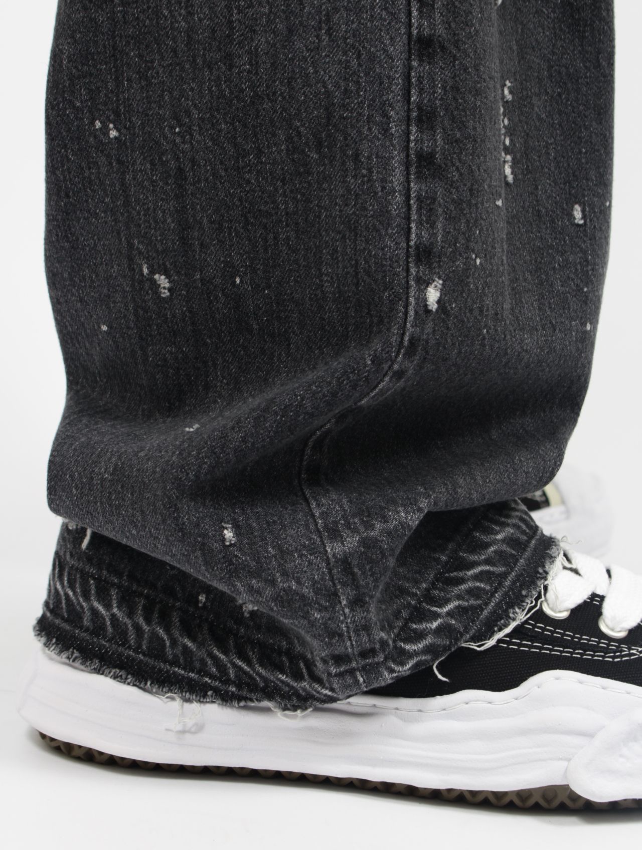 【25AW】リメイク レイヤー デニム パンツ / RE:LAYER 5P DENIM PANTS / ブラック