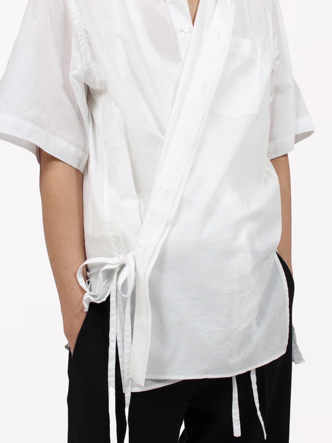 【24SS】ザ キモノ ブレステッド シャツ / THE KIMONO BREASTED SHIRT / ホワイト