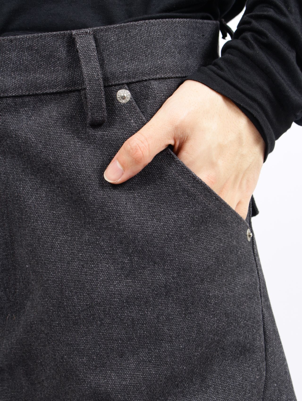 【26SS】 3D バック アジャスト デニム パンツ / 3D BACK ADJUST DENIM PANTS / ダークグレー