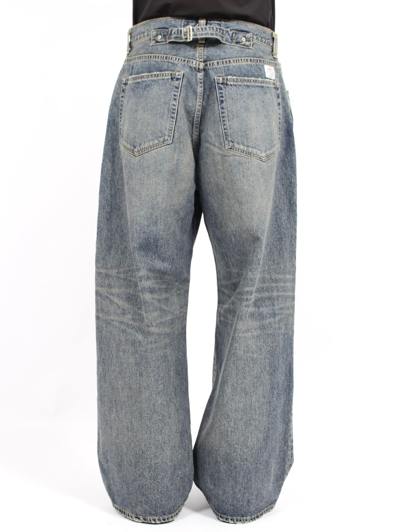 【25AW】"D" バックル スーパー ワイド デニム パンツ / "D" BUCKLE SUPER WIDE DENIM PANTS / インディゴ