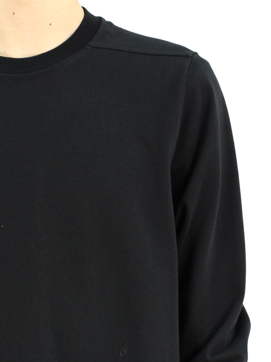 【25AW】リブ クルーネック 長袖スウェット シャツ / SHORT CREWNECK LS / ブラック