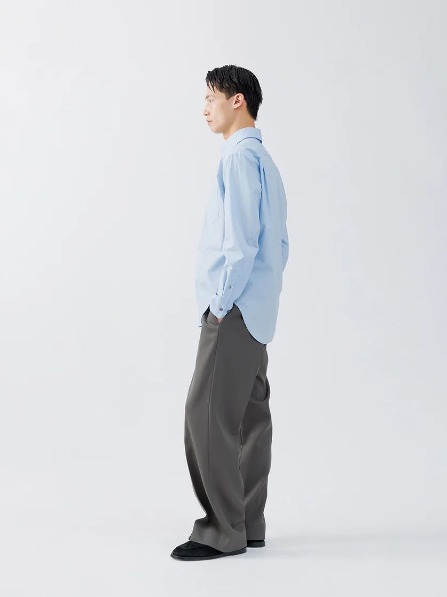 【26AW】 レギュラー フィット タブ カラー シャツ / REGULAR FIT TAB COLLAR SHIRT / SAX BLUE ST ( ブルー )