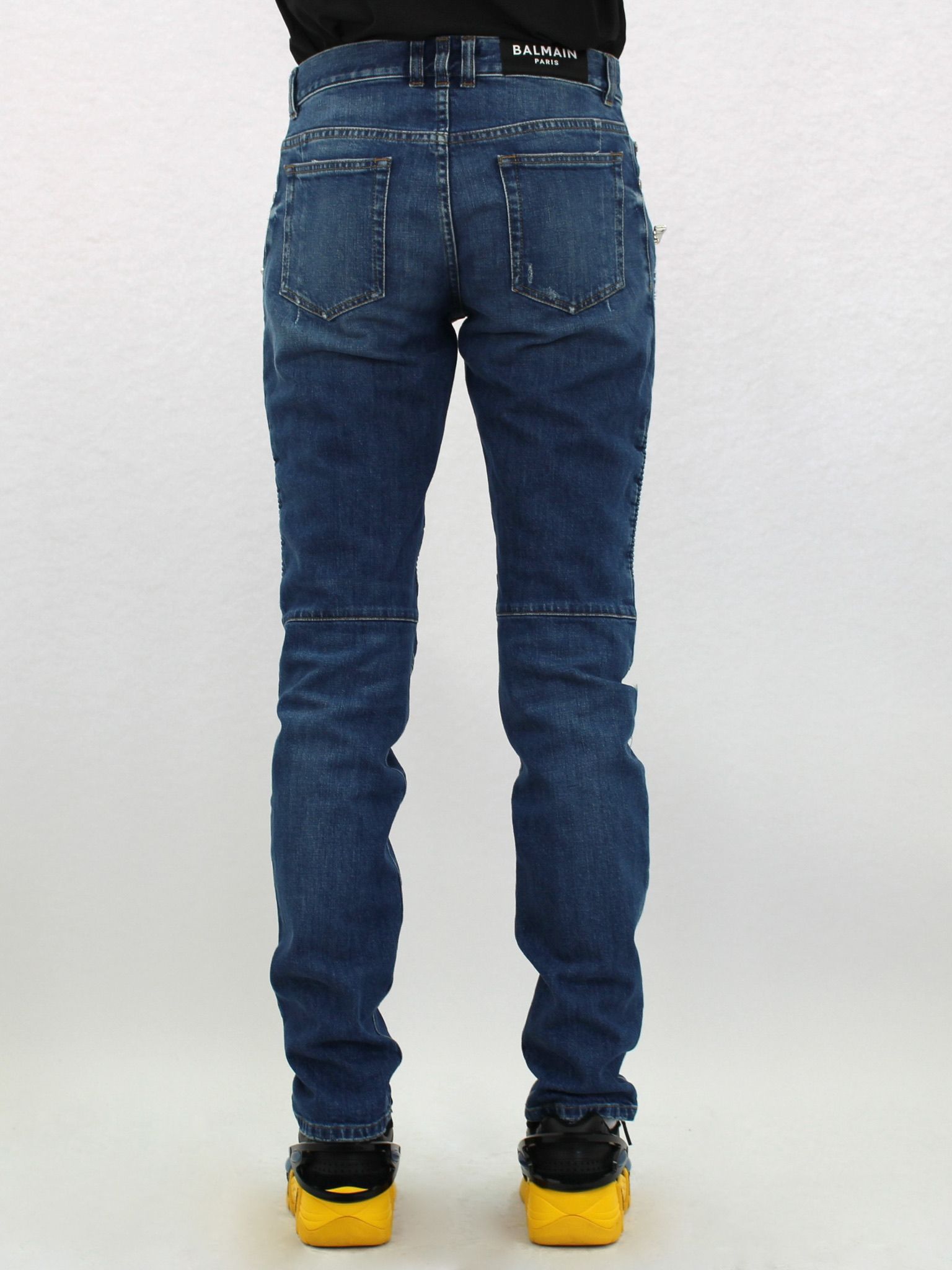 バルマン メンズ デニムパンツ ボトムス pants Denim Blue www