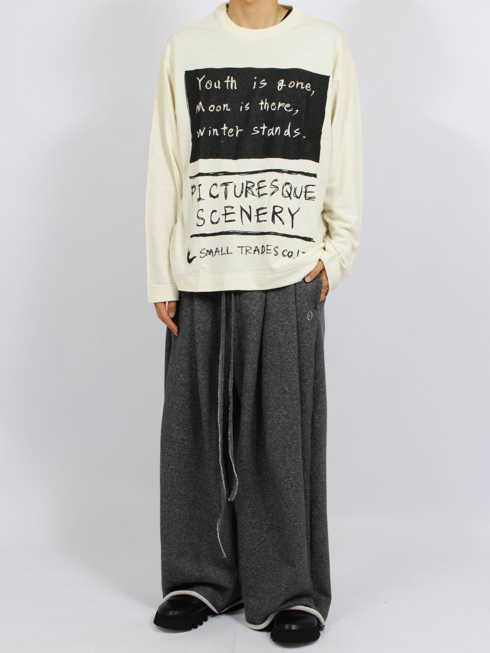 【26AW】ステイトメント イン ディセンバー ロングスリーブ Tシャツ / STATEMENT IN DECEMBER(L/S TEE) / キャンバス