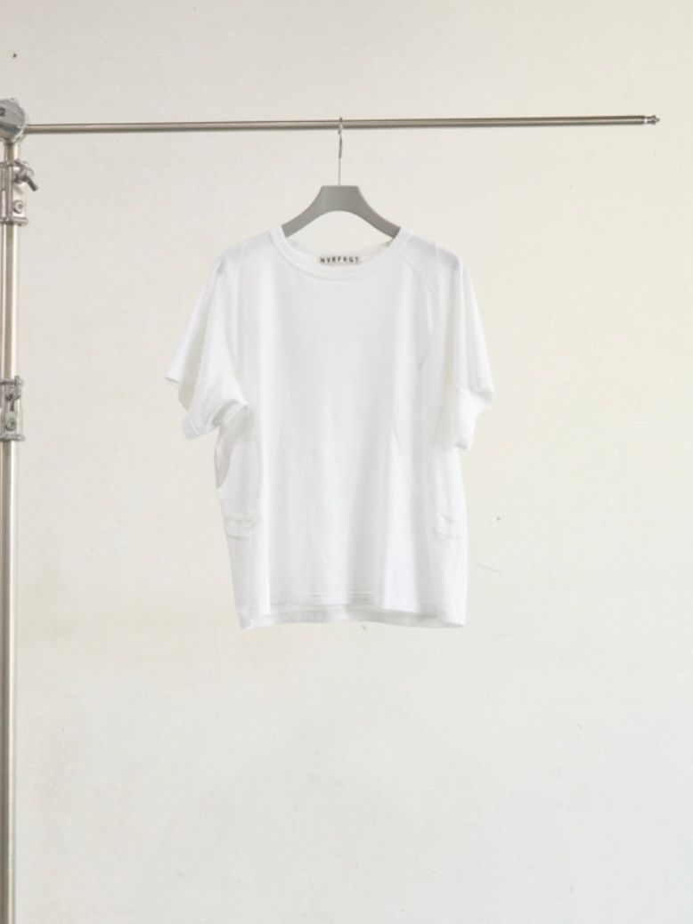【26SS】 パネルド ハーフスリーブ Tシャツ / PANELLED HALF SLEEVE T-SHIRT / WHITE (ホワイト)