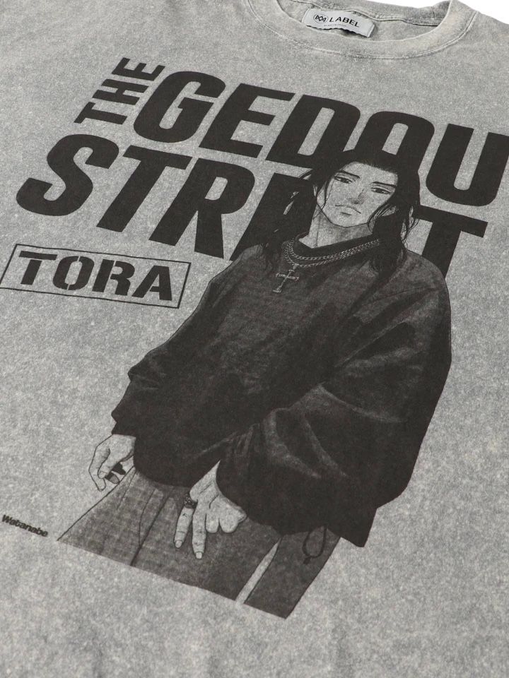 外道 ストリート 'トラ' Tシャツ / GEDOU STREET 'TORA' T-SHIRT / グレー