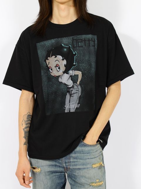 【26AW】 ベティ ブープ 半袖 Tシャツ / BETTY BOOP TEE  T/C / ブラック
