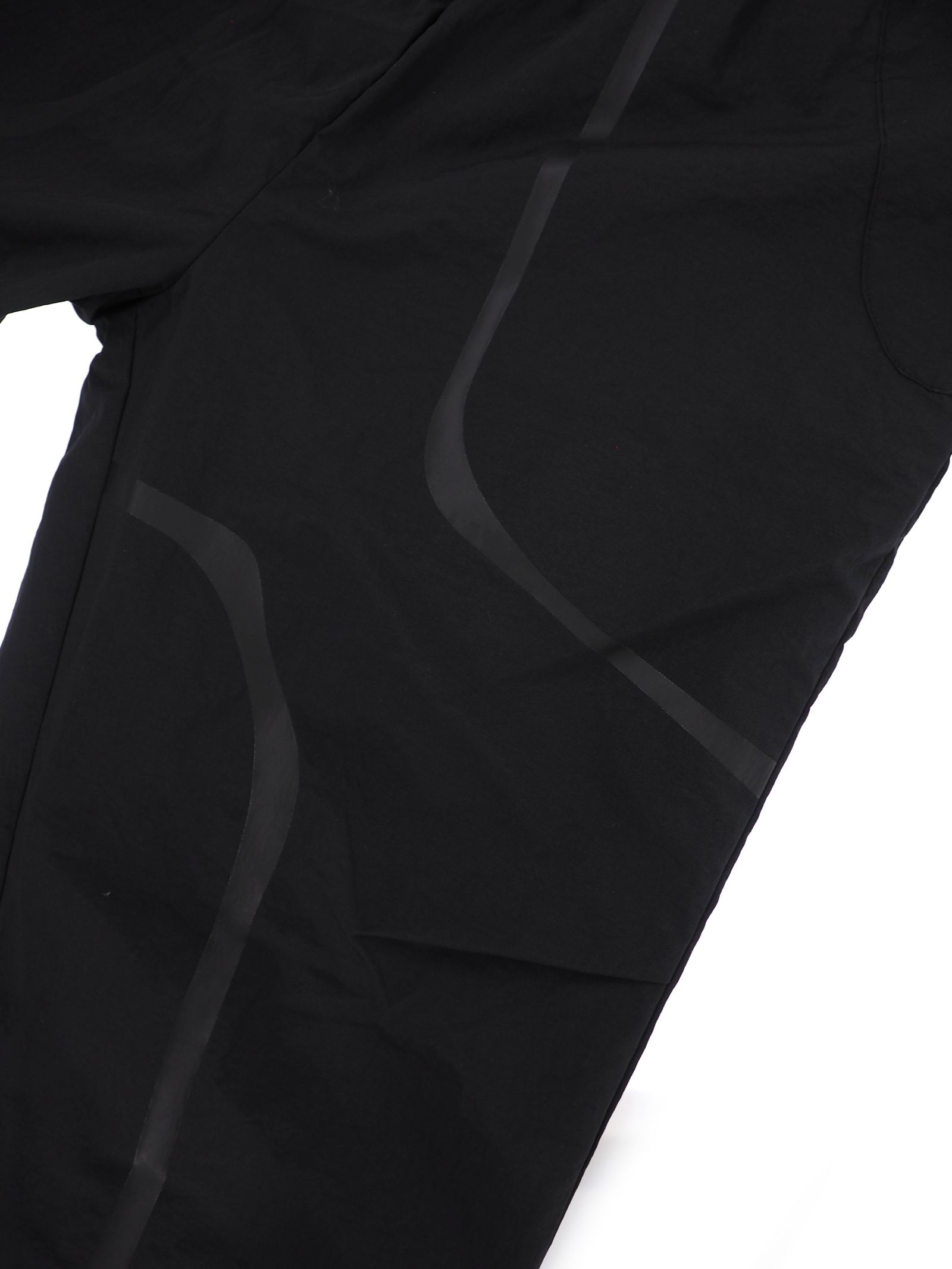 【20AW】テーピングロゴ ナイロンパンツ / OVERLAY PANTS / ブラック