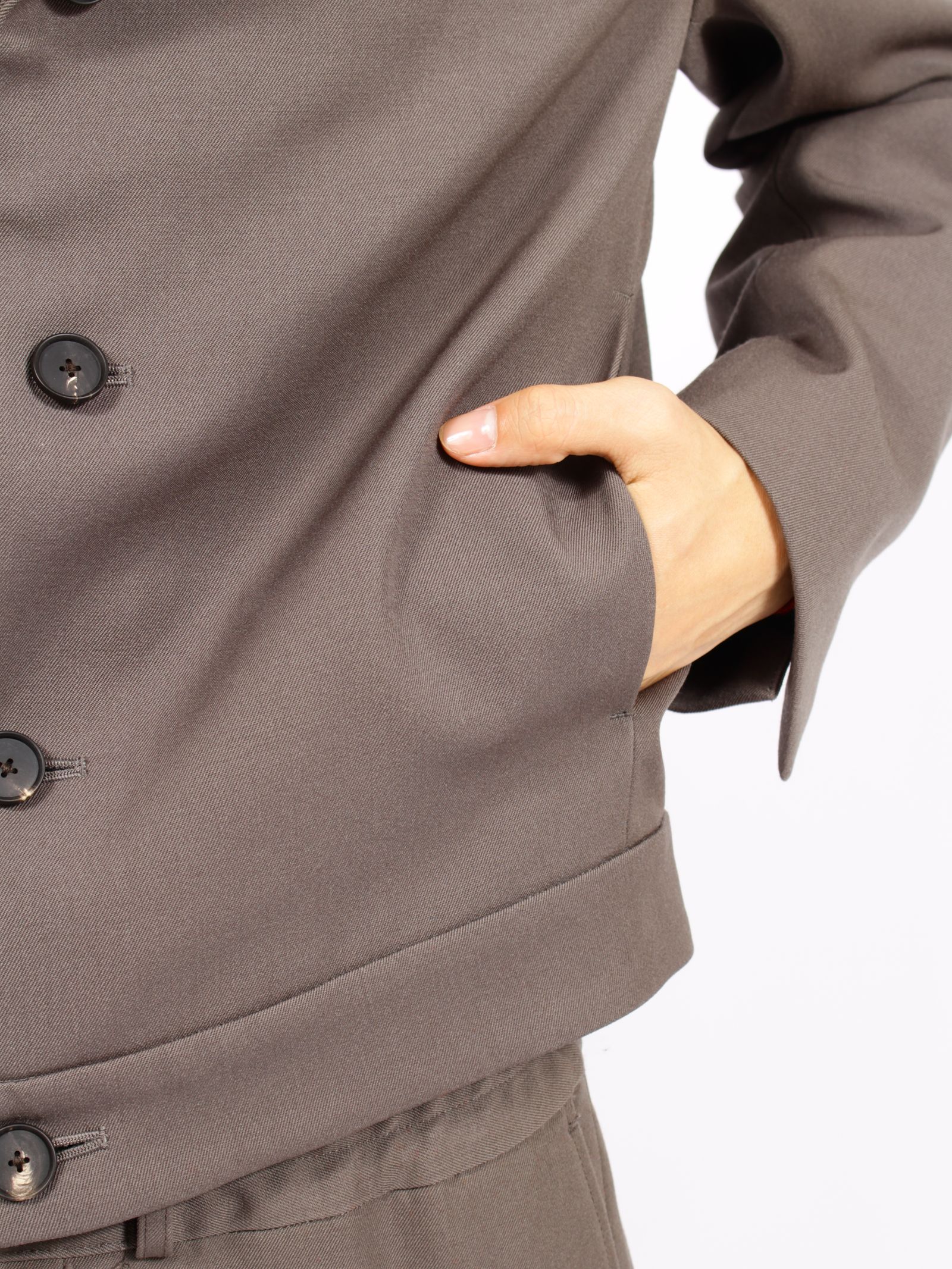 【26AW】ヘビー ウール スペンサー ジャケット / HEAVY WOOL SPENCER JACKET .16 / GUNMETAL(グレー)