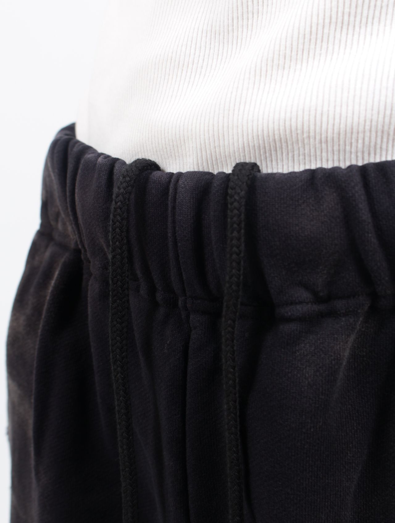 【25SS】ディストレスト スウェットパンツ / DISTRESSED SWEAT PANTS / ブラック