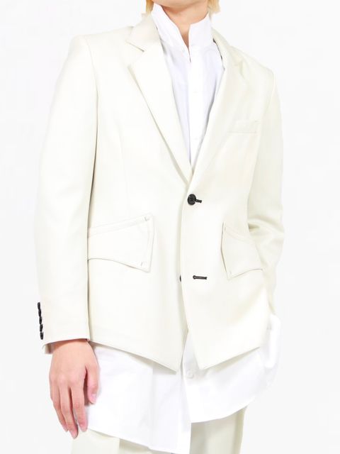 sulvam 久しく ノーカラージャケット 