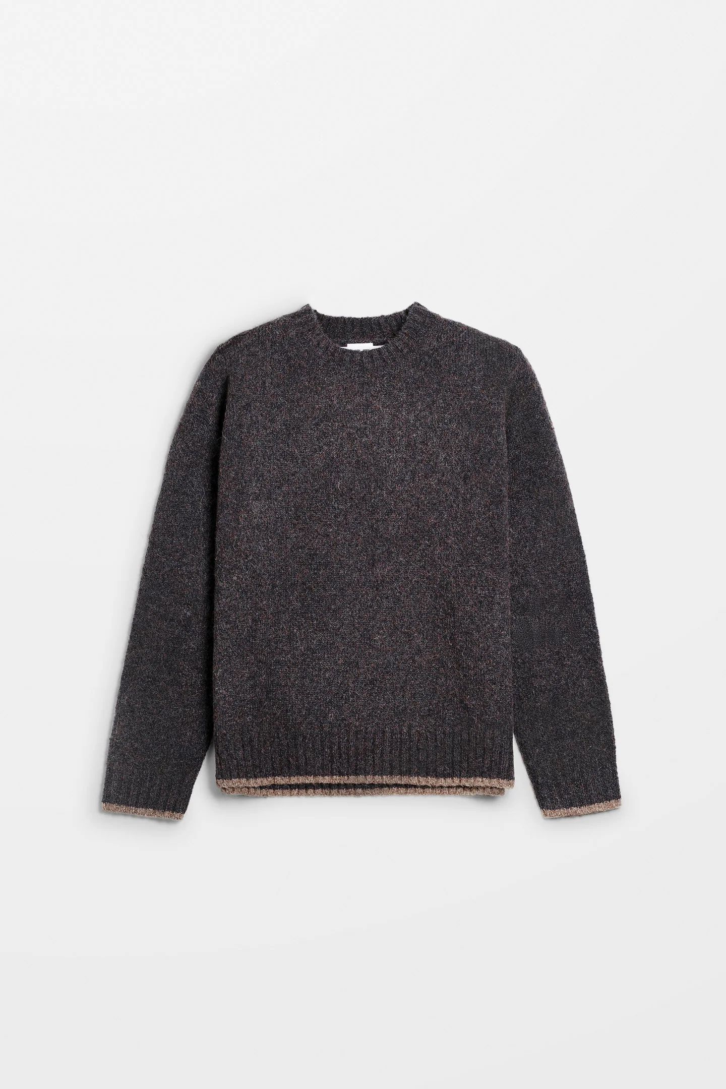 【25AW】ボックス シルエット ニット プルオーバー  / BOX SWEATER / BLUE BROWN(ブルーブラウン)