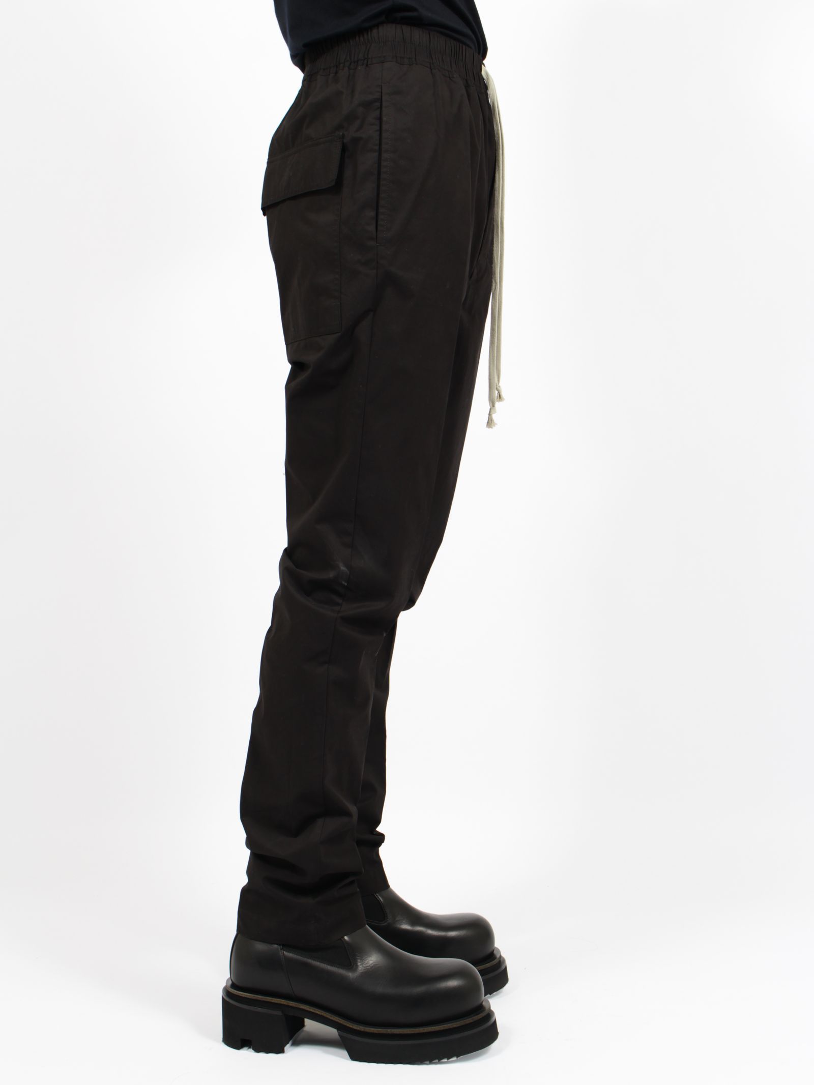 【26SS】ドローストリング スリム ロング サルエルパンツ / DRAWSTRING SLIM LONG / ブラック