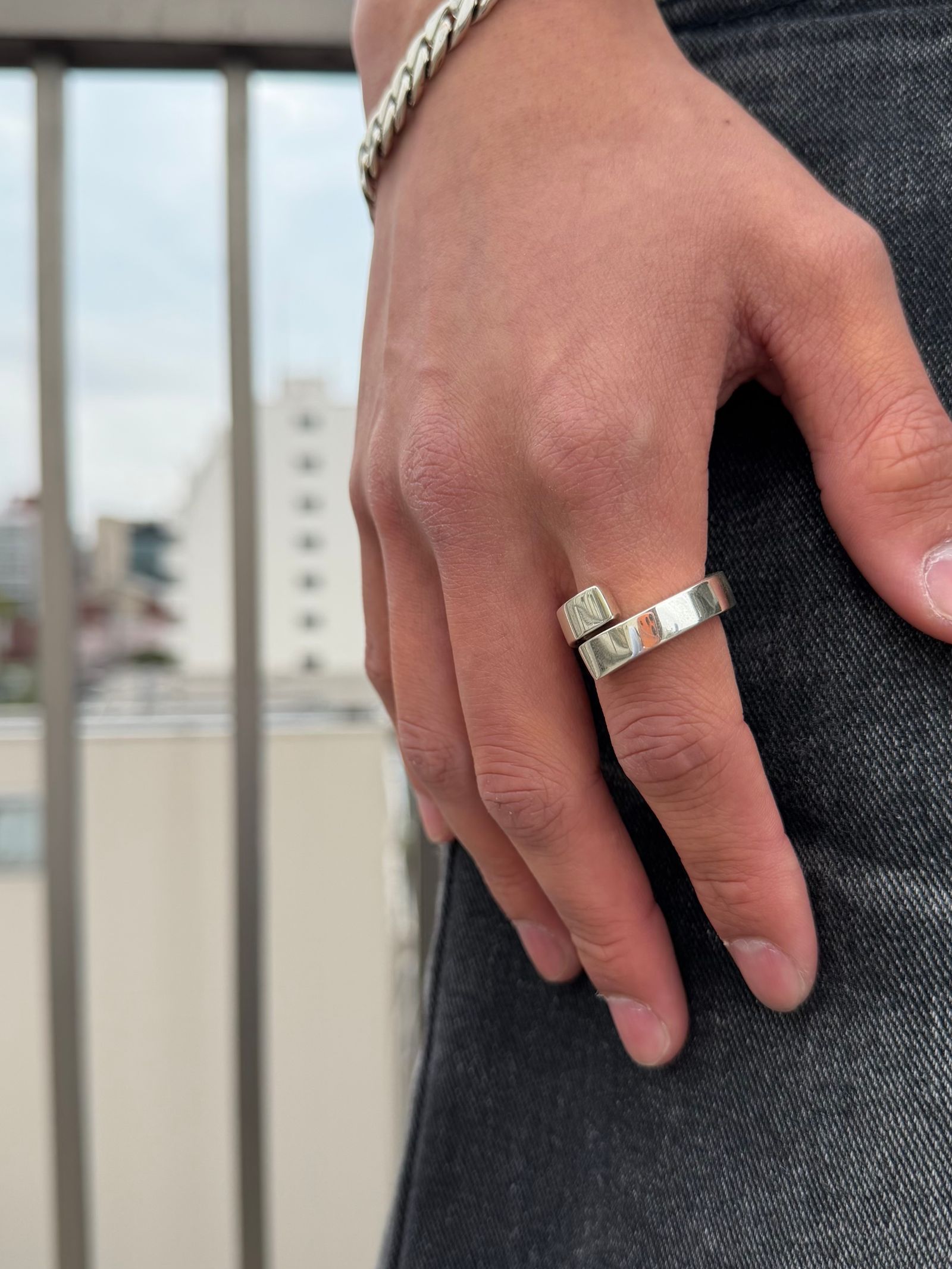 スクエア リング ワイド / SQUARE RING -WIDE- / シルバー