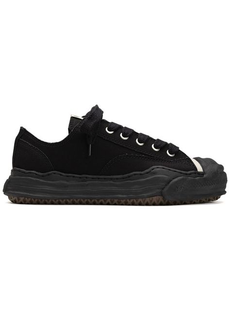 "ハンク" キャンバス ローカット スニーカー / HANK LOW CANVAS SNEAKER / ブラック x ブラック