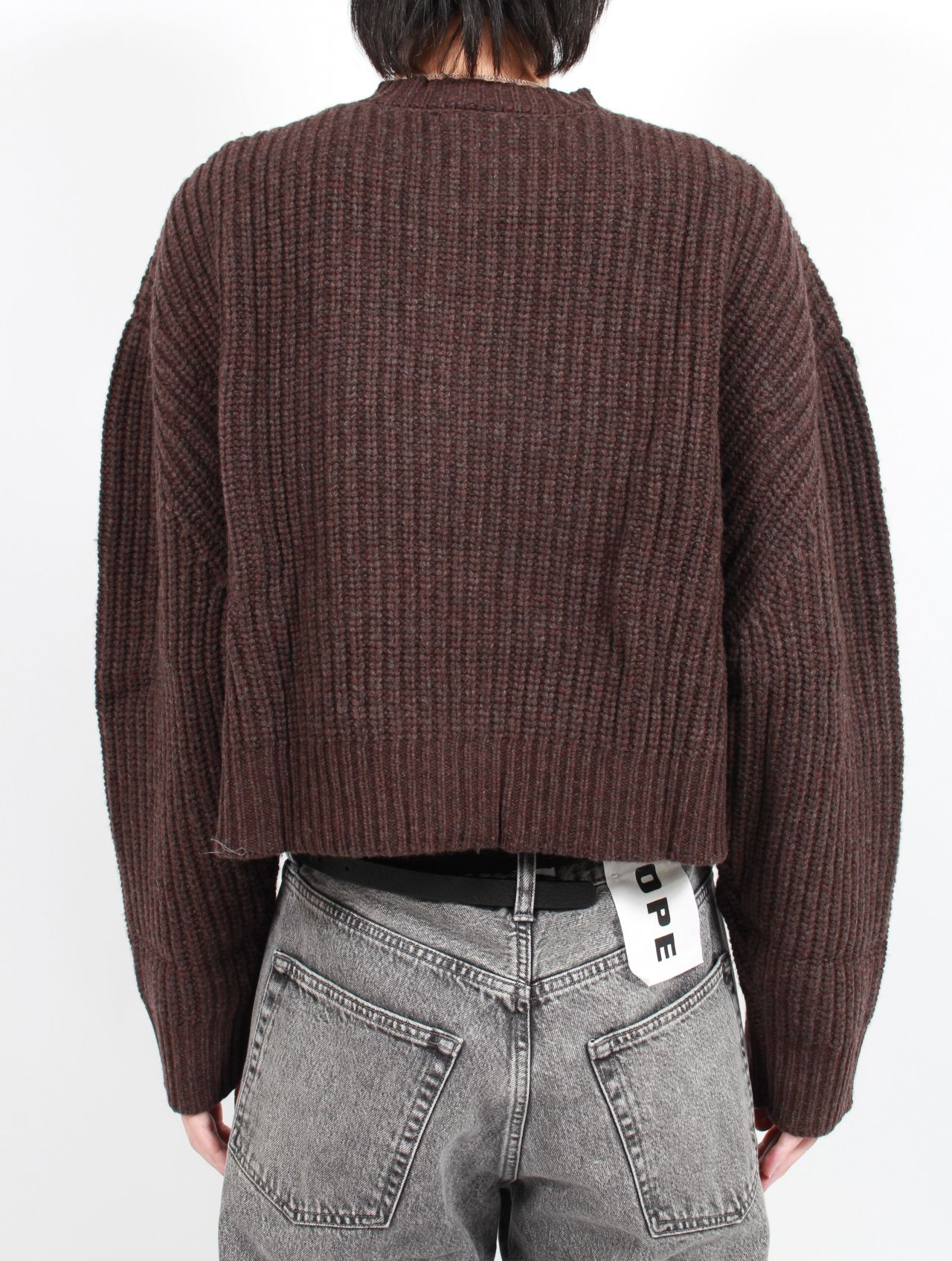 【25AW】ボンバー ニット カーディガン / BOMBER CARDIGAN / RED EARTH(レッドブラウン)