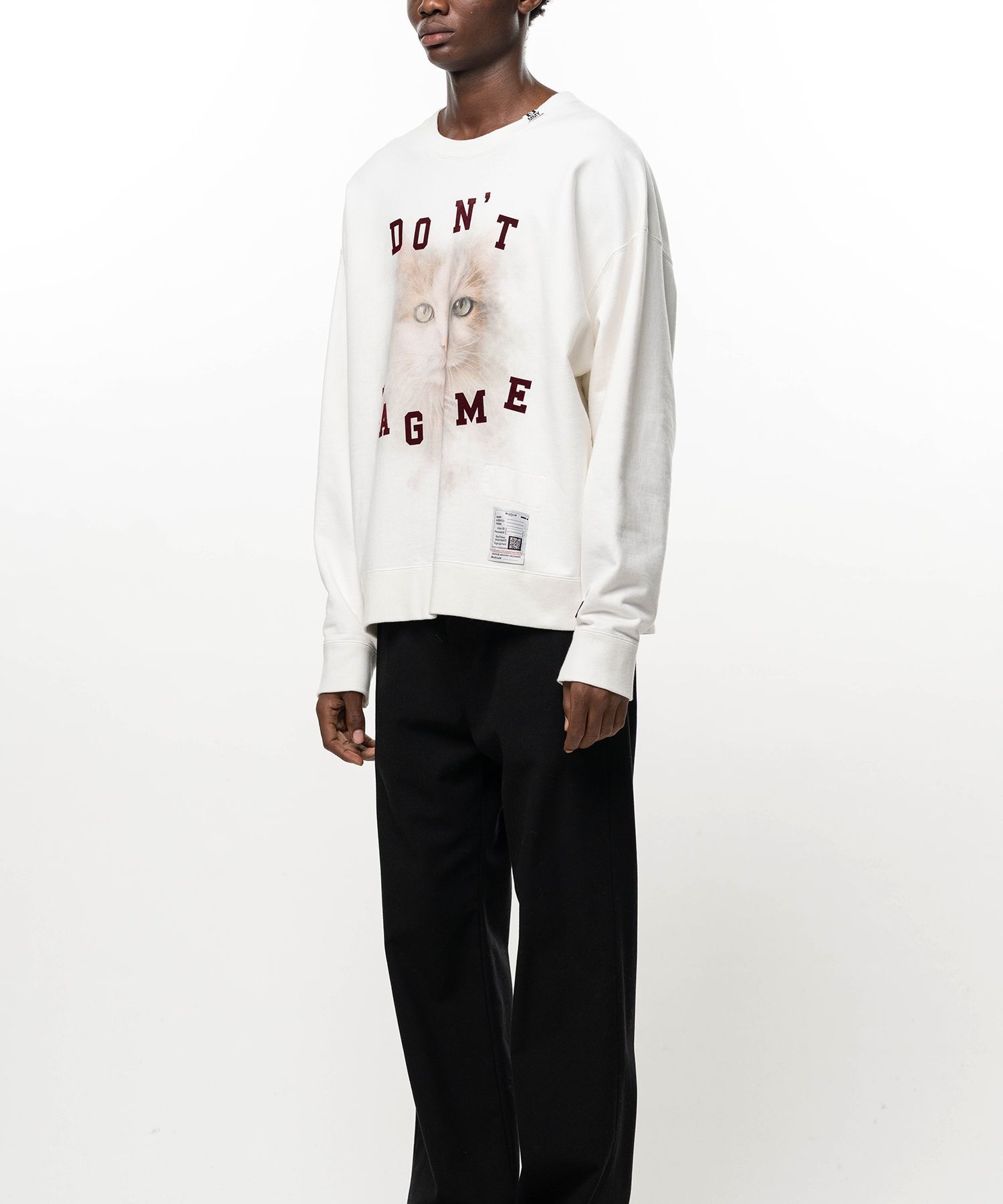 【26AW】キャット プリンテッド スウェット プルオーバー / CAT PRINTED SWEAT PO / ホワイト