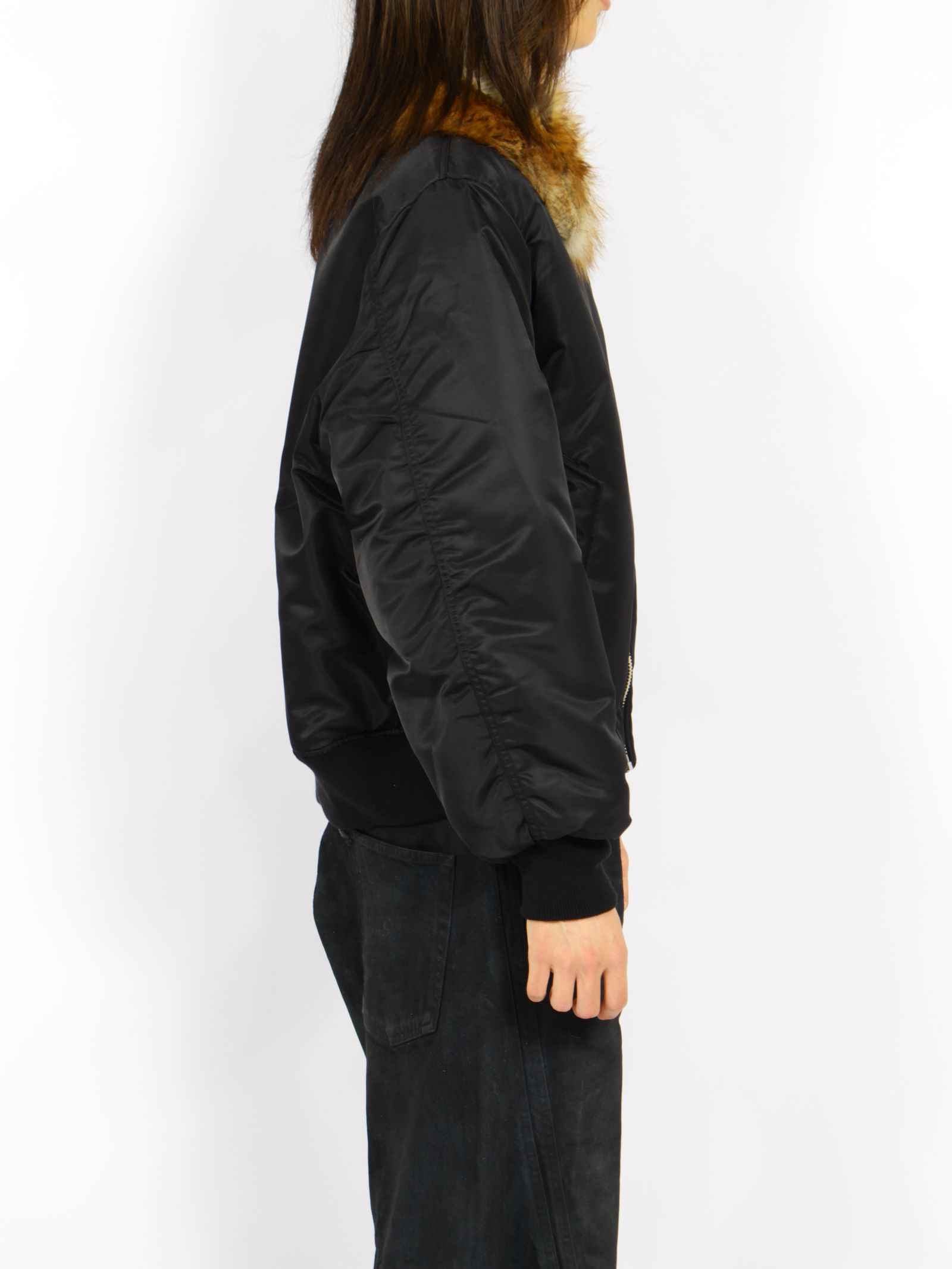 【26AW】 ファー フライト ジャケット / FUR FLIGHT JACKET / ブラック