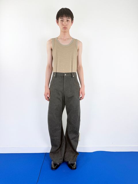 【26SS】 3D バック アジャスト デニム パンツ / 3D BACK ADJUST DENIM PANTS / ダークグレー