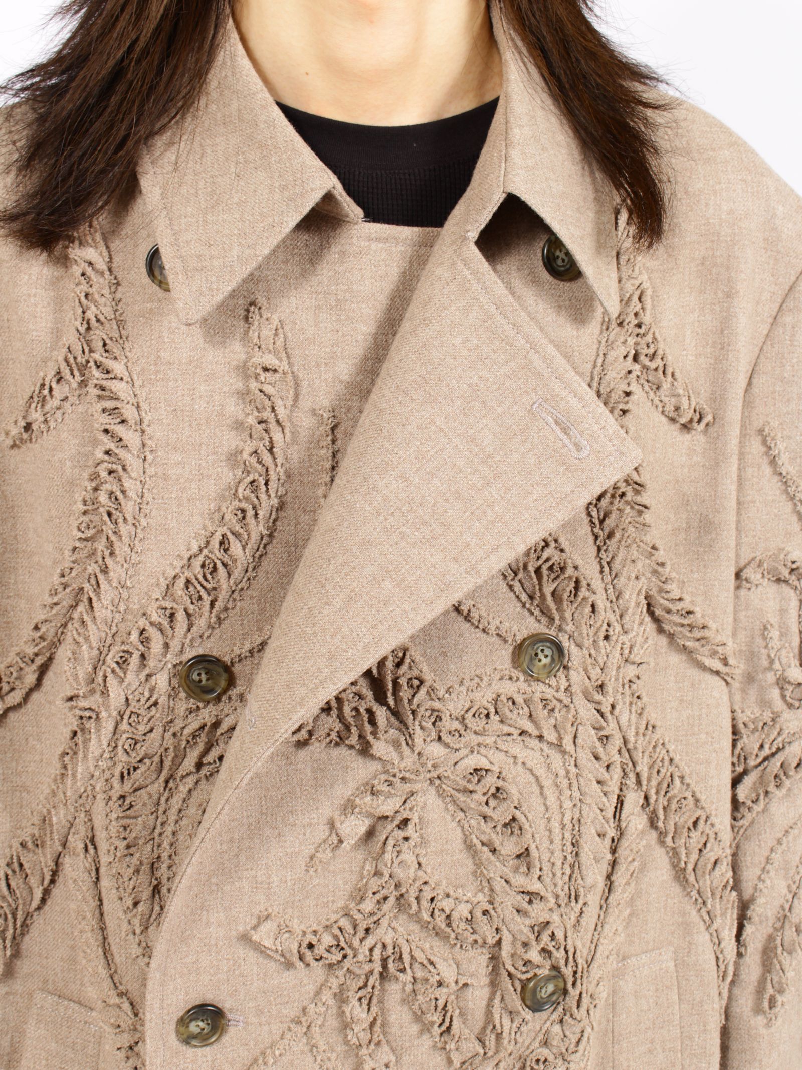 【26AW】ロング ウール コート / LONG WOOL COAT / ベージュ