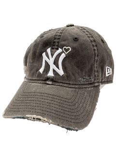 【25SS】ダメージ ニューヨーク キャップ / DAMAGED NEW YORK CAP / ブラック