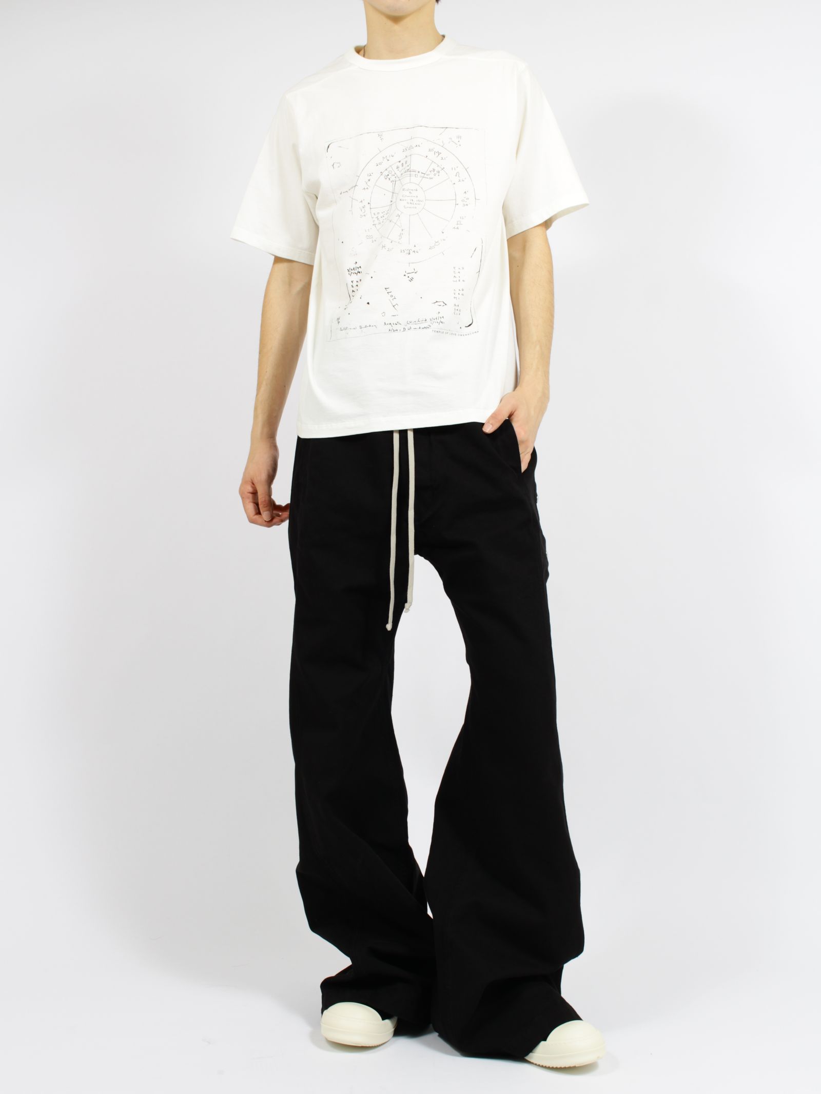 【26SS】ブラッド 半袖 プリント Tシャツ / BRAD T / ミルク×ブラック