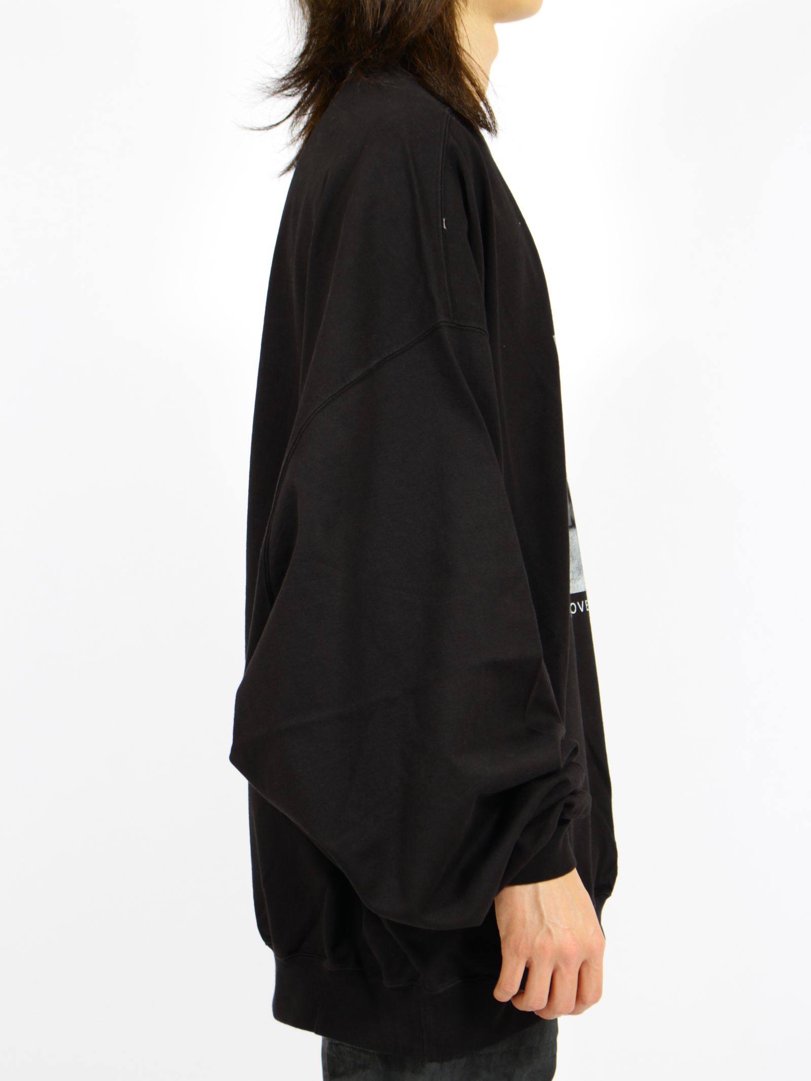 【26SS】ハン クルーネック 長袖 Tシャツ / HUN CREWNECK / ブラック×ミルク