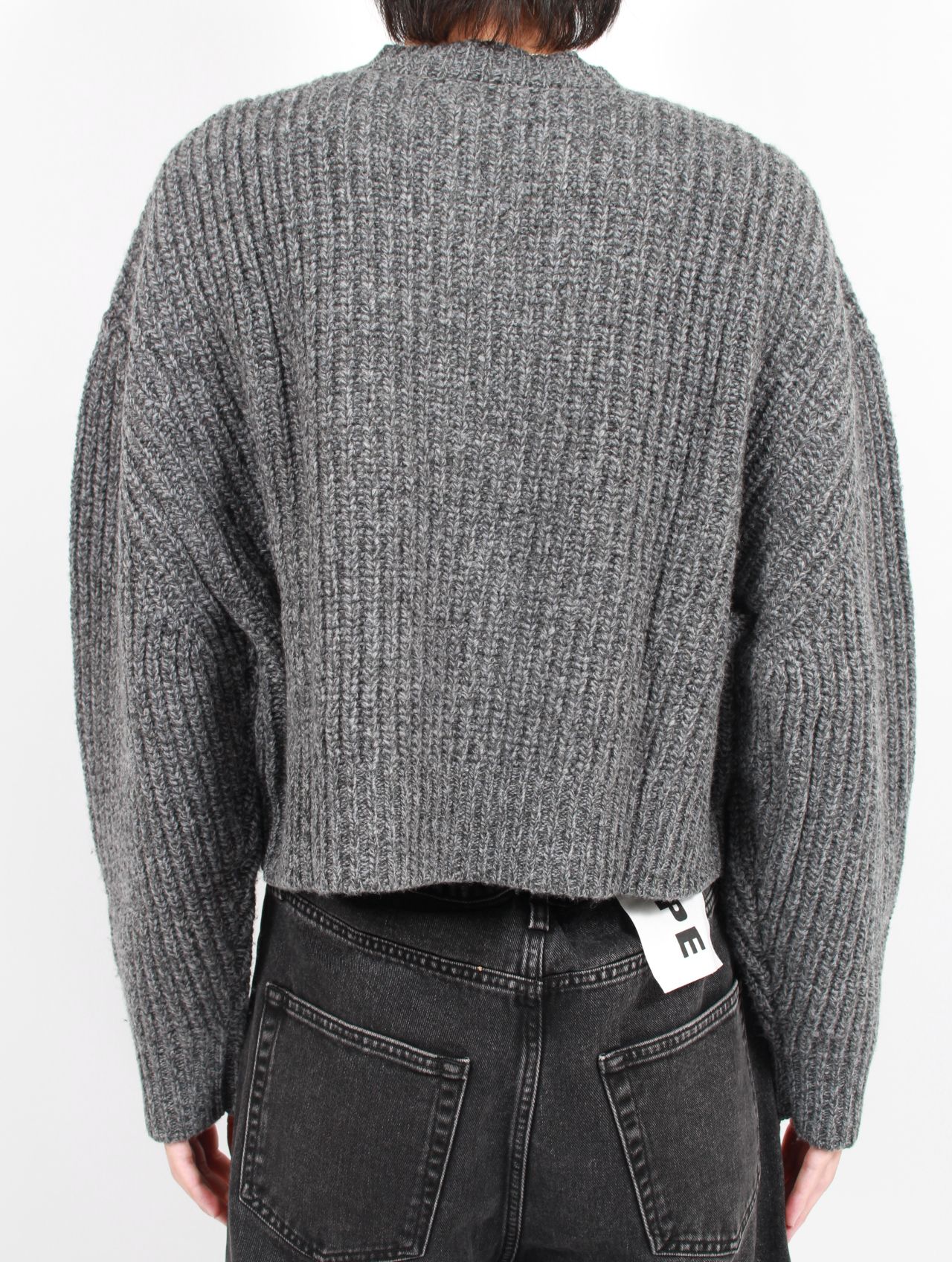 【25AW】ボンバー ニット カーディガン / BOMBER CARDIGAN / GREY(グレー)