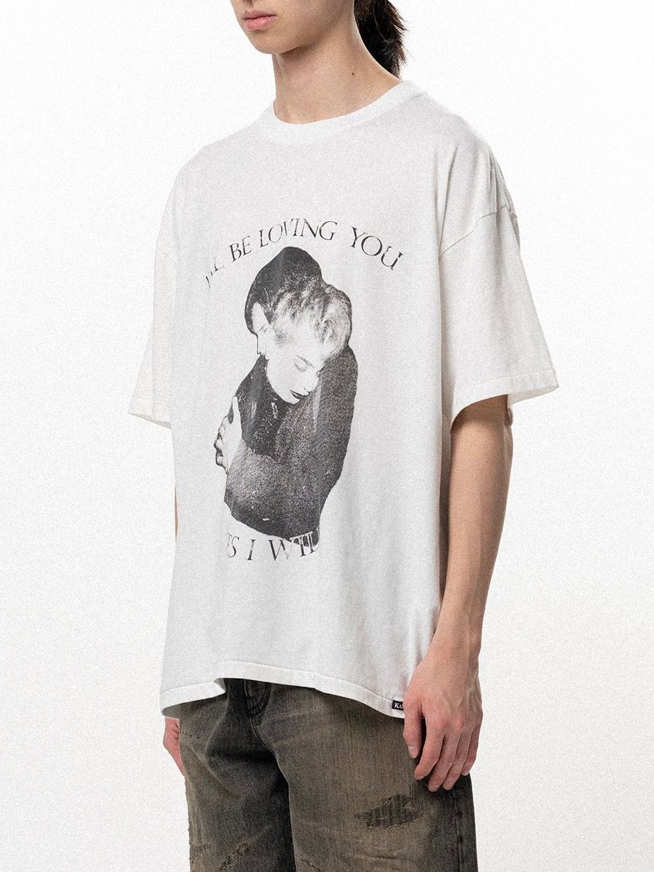 【26SS】”ラヴィング” Tシャツ 半袖 カットソー / ”LOVING" TEE T/C / ホワイト