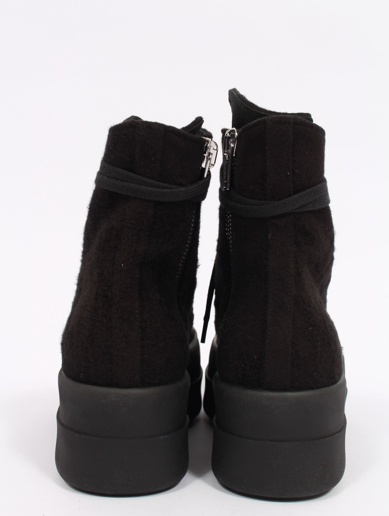 【25AW】ダブルバンパー ハイカット スニーカー / DOUBLE BUMPER SNEAKS / ブラック × ブラック