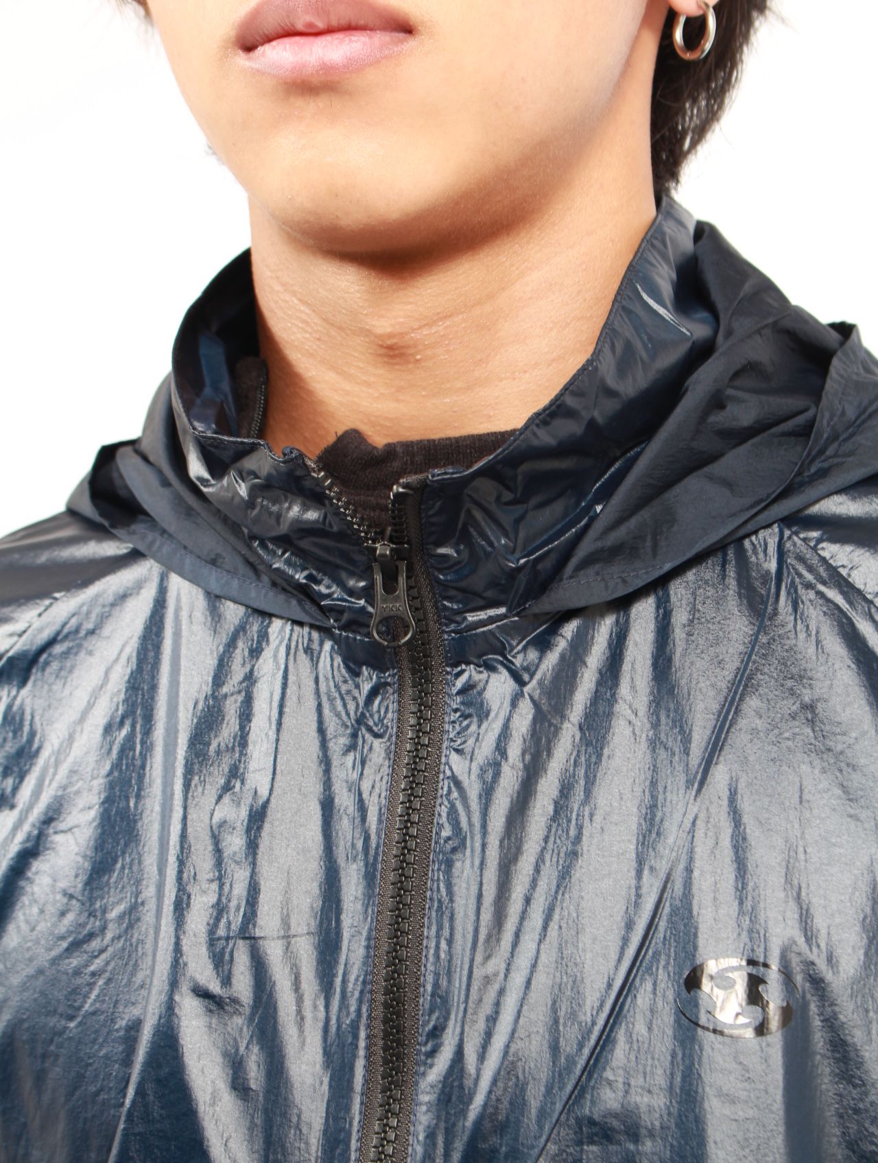 【25AW】シャイニーナイロン ラスター ジャケット / LUSTER JACKET / ネイビー