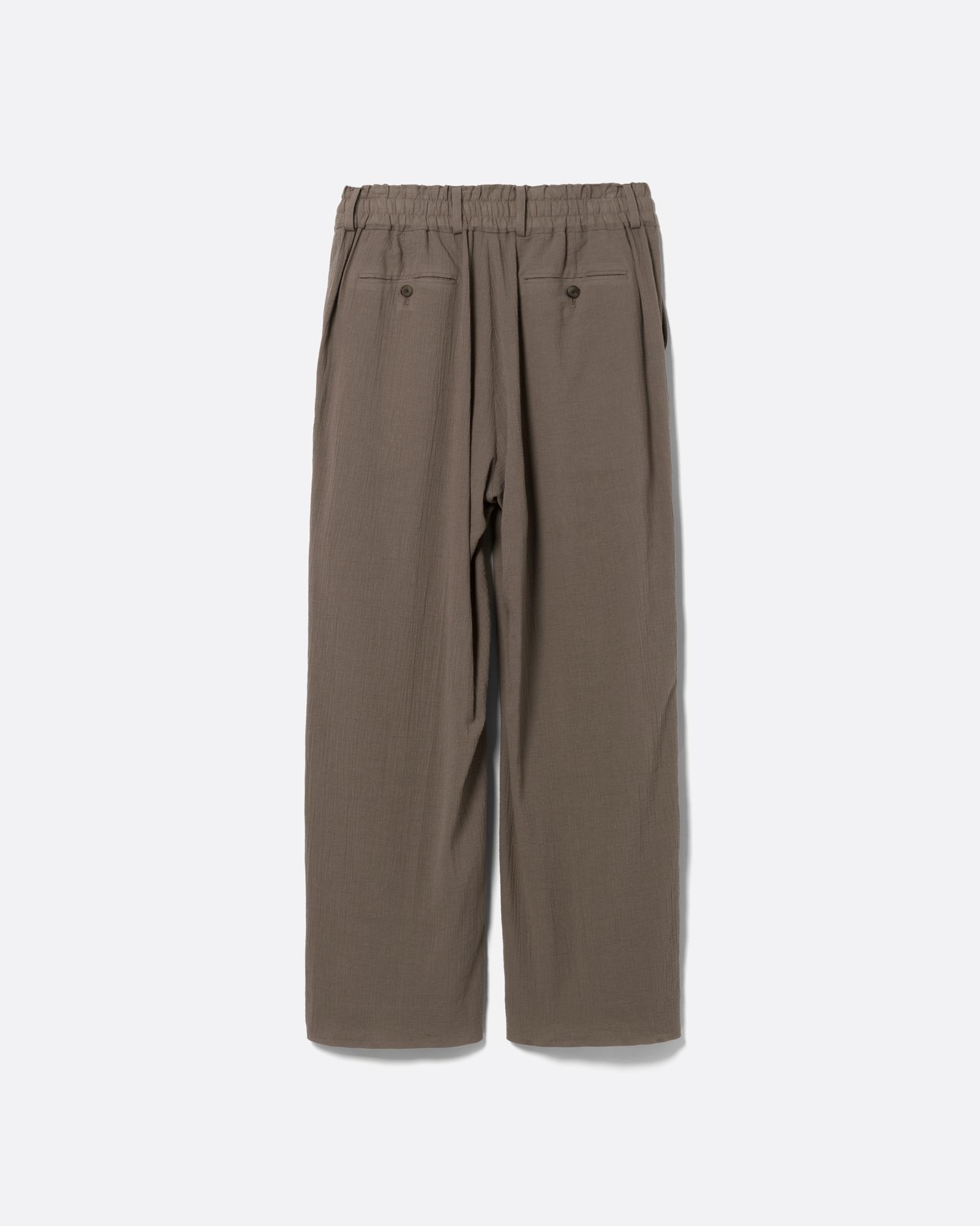 クレープ ボイル ストレート イージー トラウザーズ / CREPE VOILE STRAIGHT EASY TROUSERS .17 / DESERT BEIGE (ベージュ)