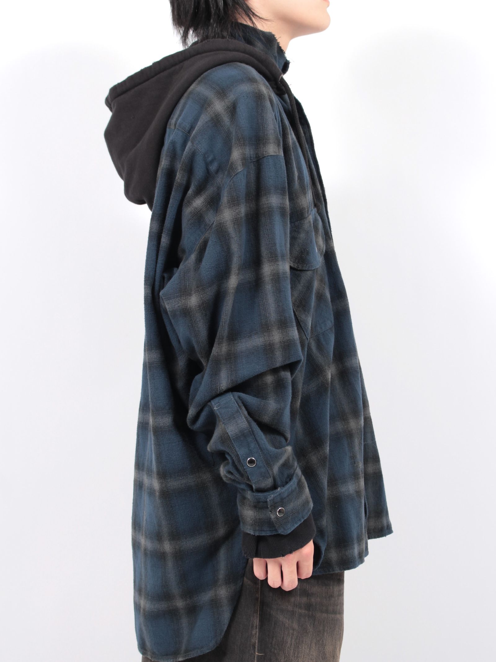 【24AW】スウェット パーカー ロングスリーブ シャツ / SWEAT HOODIE L/S SH / ブルー