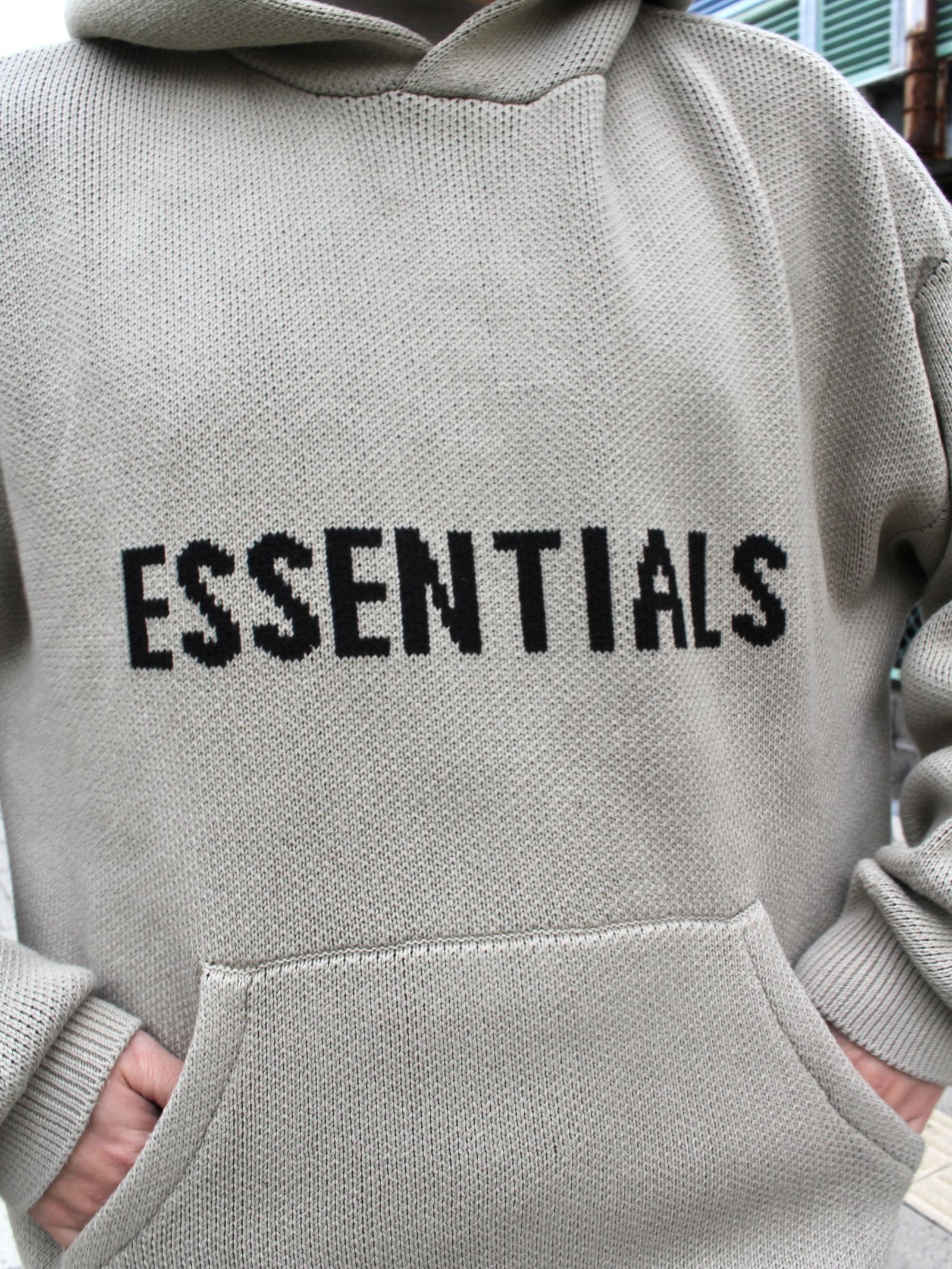 ☆FOG ESSENTIALS☆ KNIT HOODIE オリーブ ［L］ www.krzysztofbialy.com