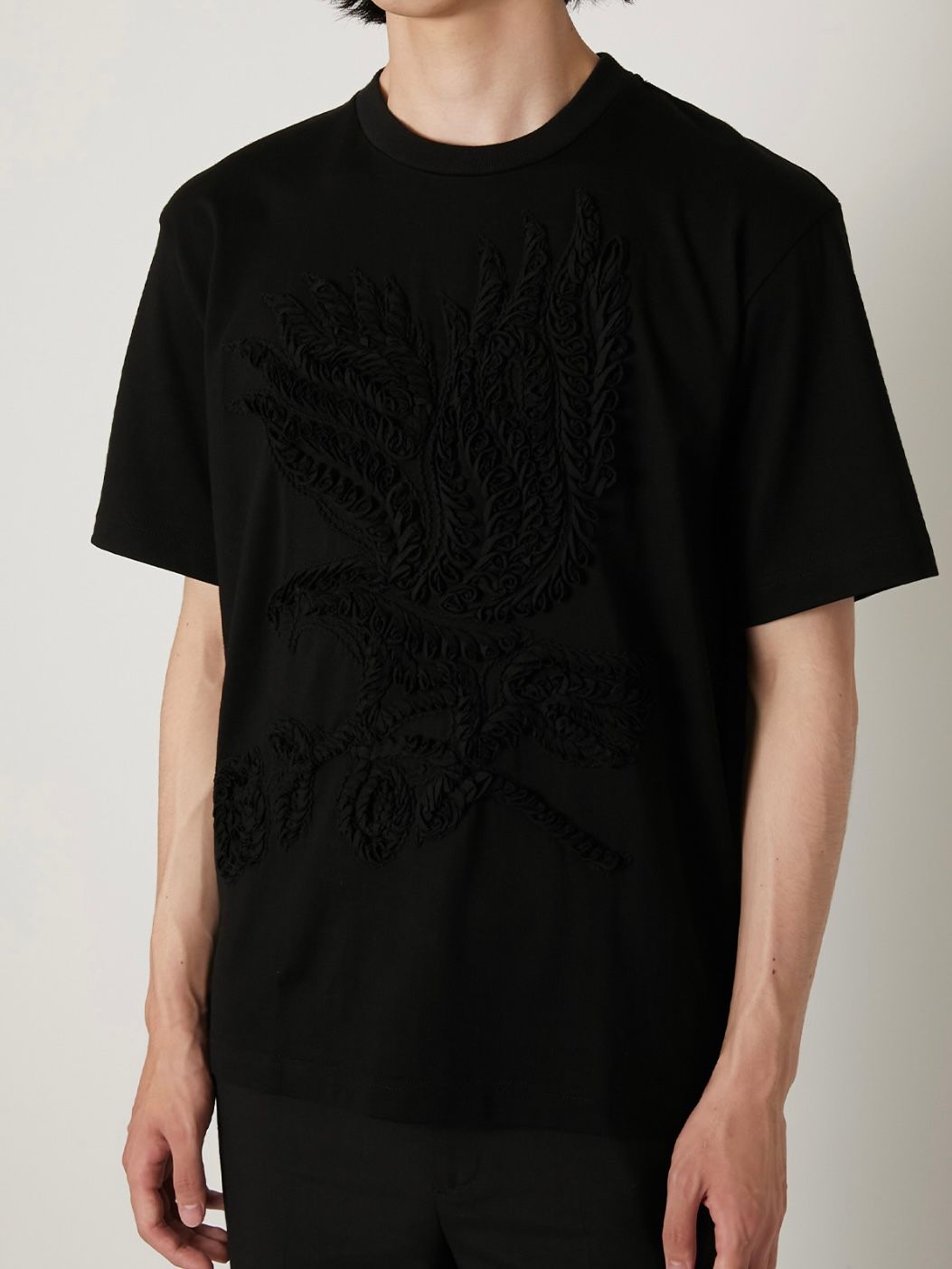 【26SS】刺繍 Tシャツ / T-SHIRT / ブラック