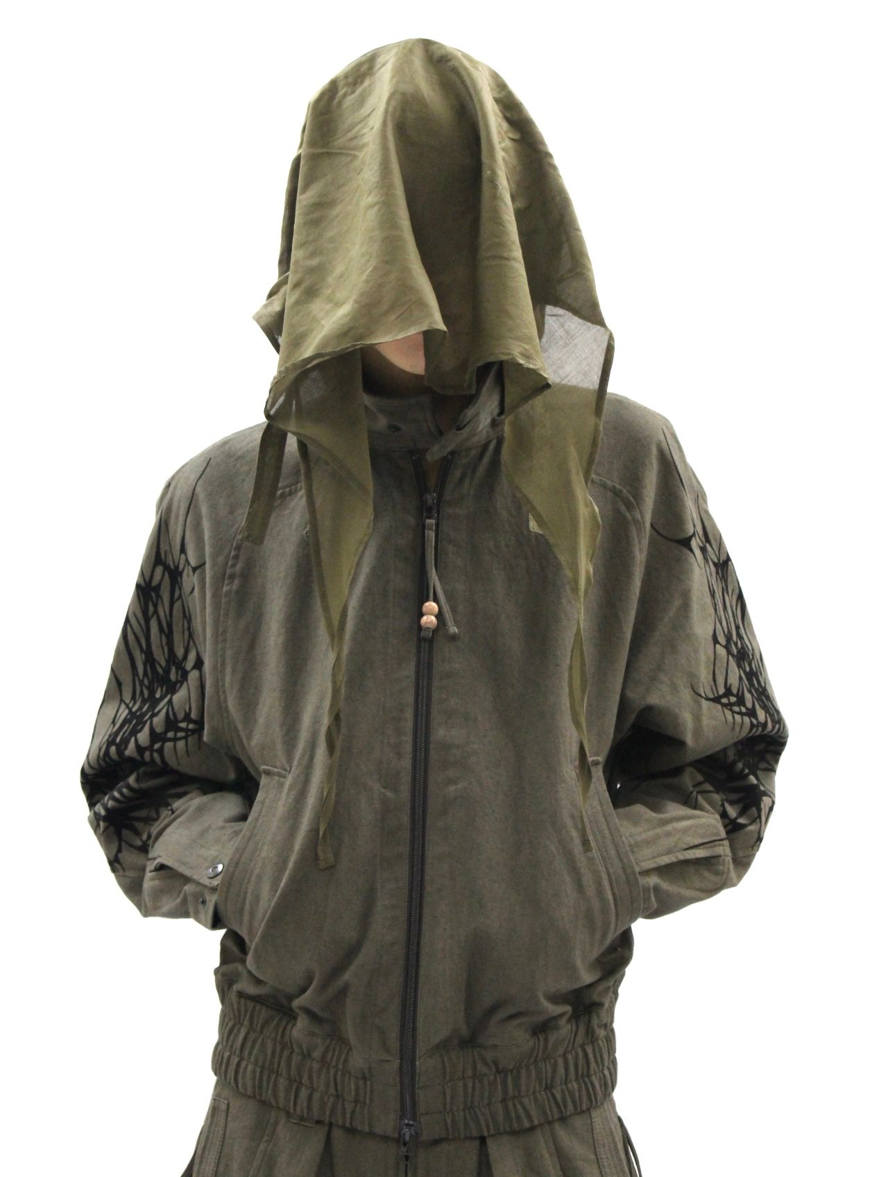 jian ye rain jkt 23ss ジェンイェ 中古・古着通販】JIAN YE (ジェン イェ) RAIN JKT ブラック×グリ